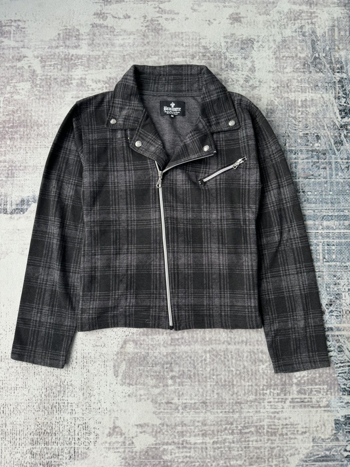 Japanese Brand Vintage Beaumere Punk Zipper Jacket Size US M / EU 48-50 / 2 - 1 Thumbnail