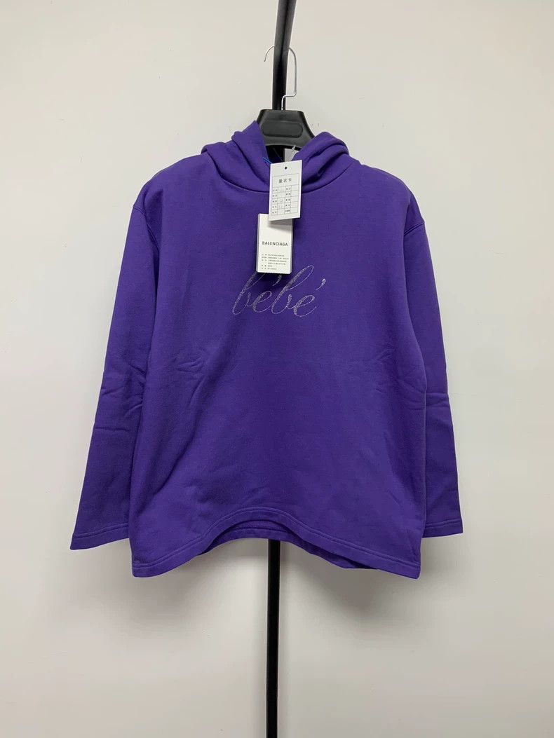 Balenciaga Balenciaga Solid color printed pullover hooded sweater Size XS / US 0-2 / IT 36-38 - 1 Thumbnail