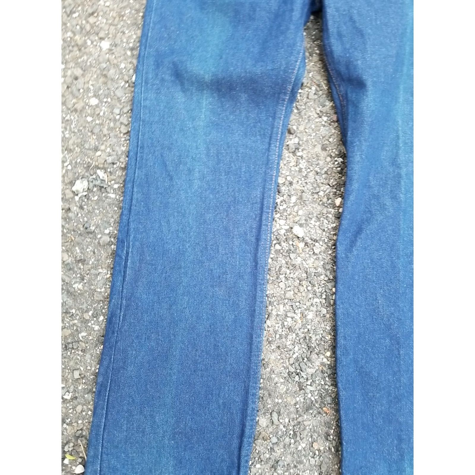 Levi's Vintage Levi's 517 Jeans USA Made In USA 80s Distressed 5-Pocket Denim Blue Belt Loops 33x30 Men Classic Bootcut Leather Patch USA 1980s Southwestern Size US 33 - 6 Thumbnail
