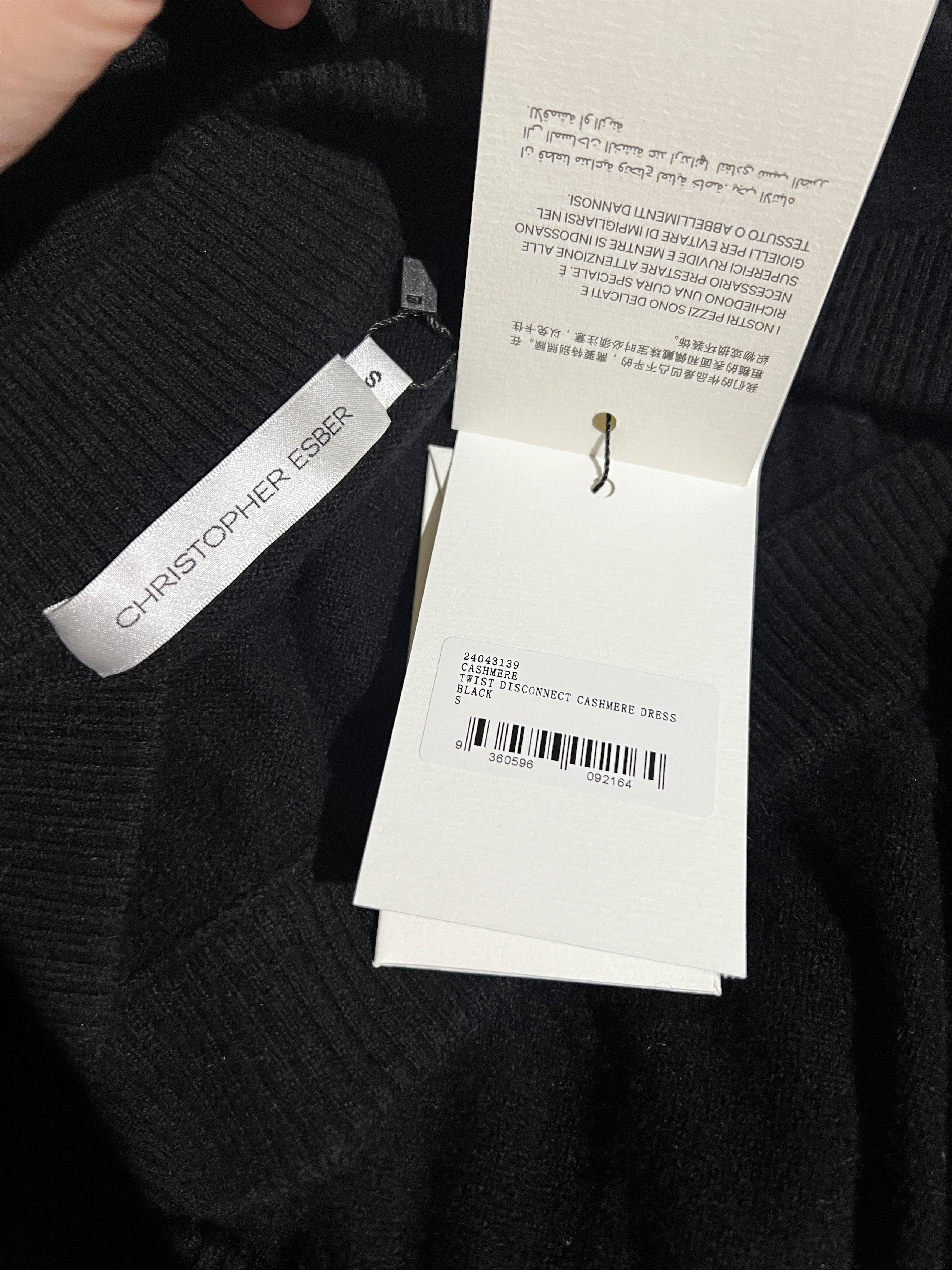 Christopher Esber Twist Disconnect Cashmere Dress Size S / US 4 / IT 40 - 8 Thumbnail