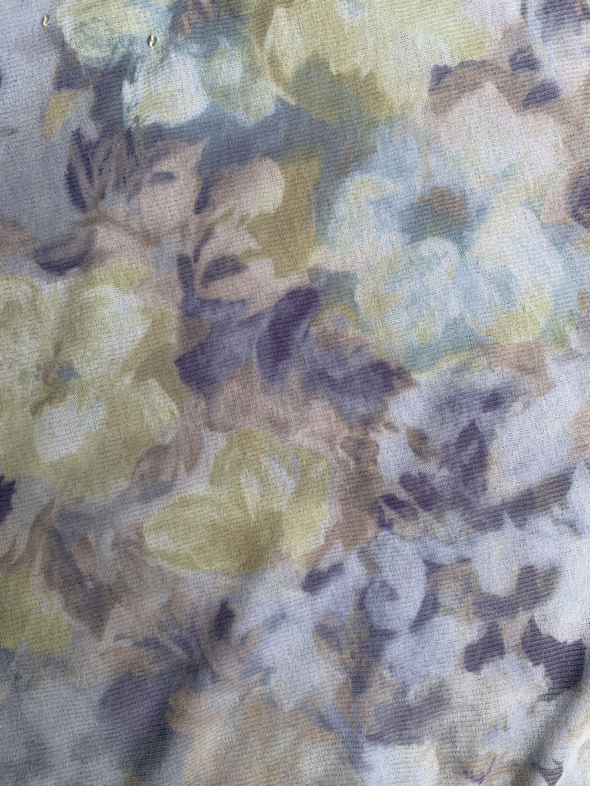 Japanese Brand × Vintage y2k Super Beauty Japan Floral Paint Art Beady Mesh Top Size L / US 10 / IT 46 - 6 Thumbnail