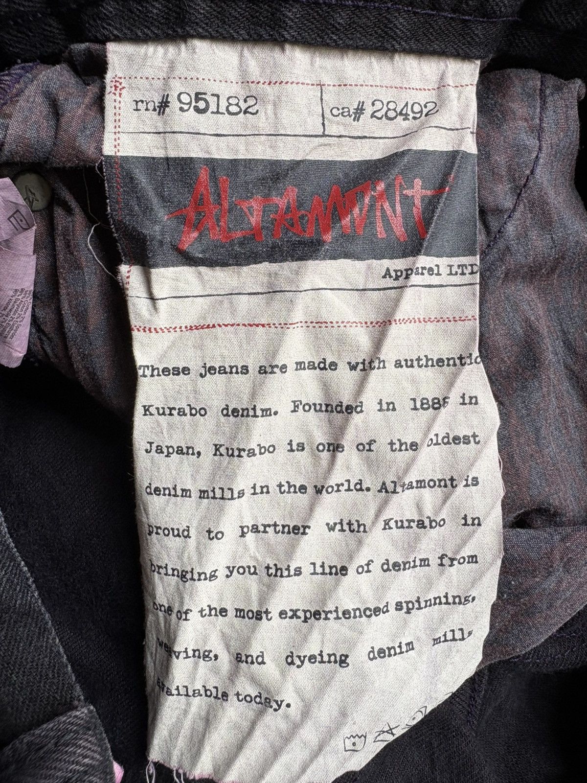 Altamont Vintage altamont andrew reynold wilshire fit kurabo denim Size US 33 - 14 Thumbnail