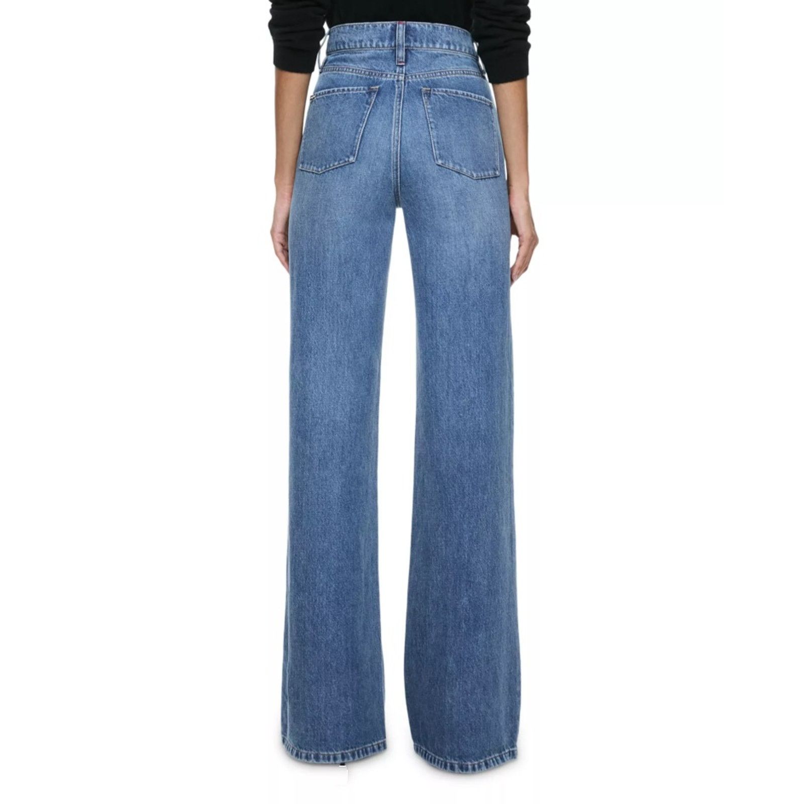 Alice + Olivia Alice and Olivia Women Avery Blue Wide Leg Jeans Size 25 Size 25" / US 0 / IT 36 - 2 Thumbnail
