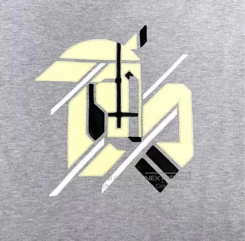 Hermes Hermes SS23 Gray Leather Logo Sweatshirt. Size US L / EU 52-54 / 3 - 4 Thumbnail