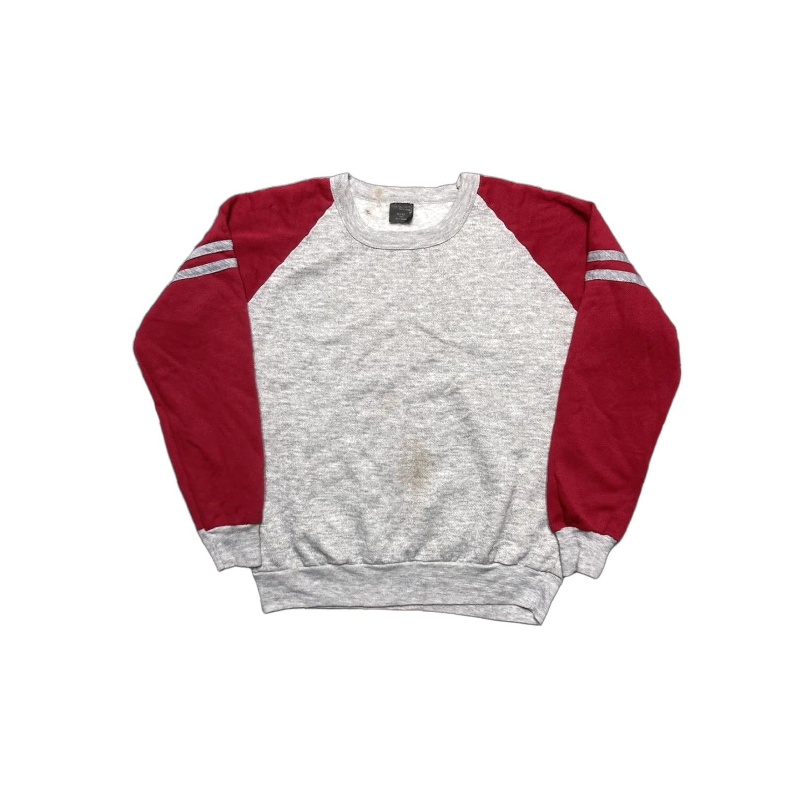 Vintage VINTAGE Sweatshirt 2 Tone Red Heather Gray Crewneck Pullover Adult Small 70s 80s Mens Shirt Size US S / EU 44-46 / 1 - 1 Thumbnail
