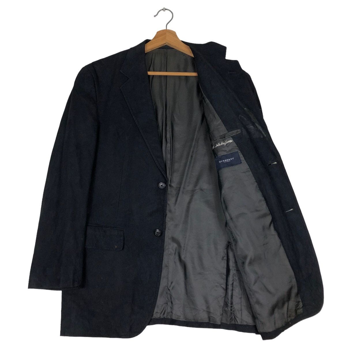 Burberry 🔥Vtg Soft Leather Jacket Burberry London Double Breast Size US M / EU 48-50 / 2 - 9 Thumbnail