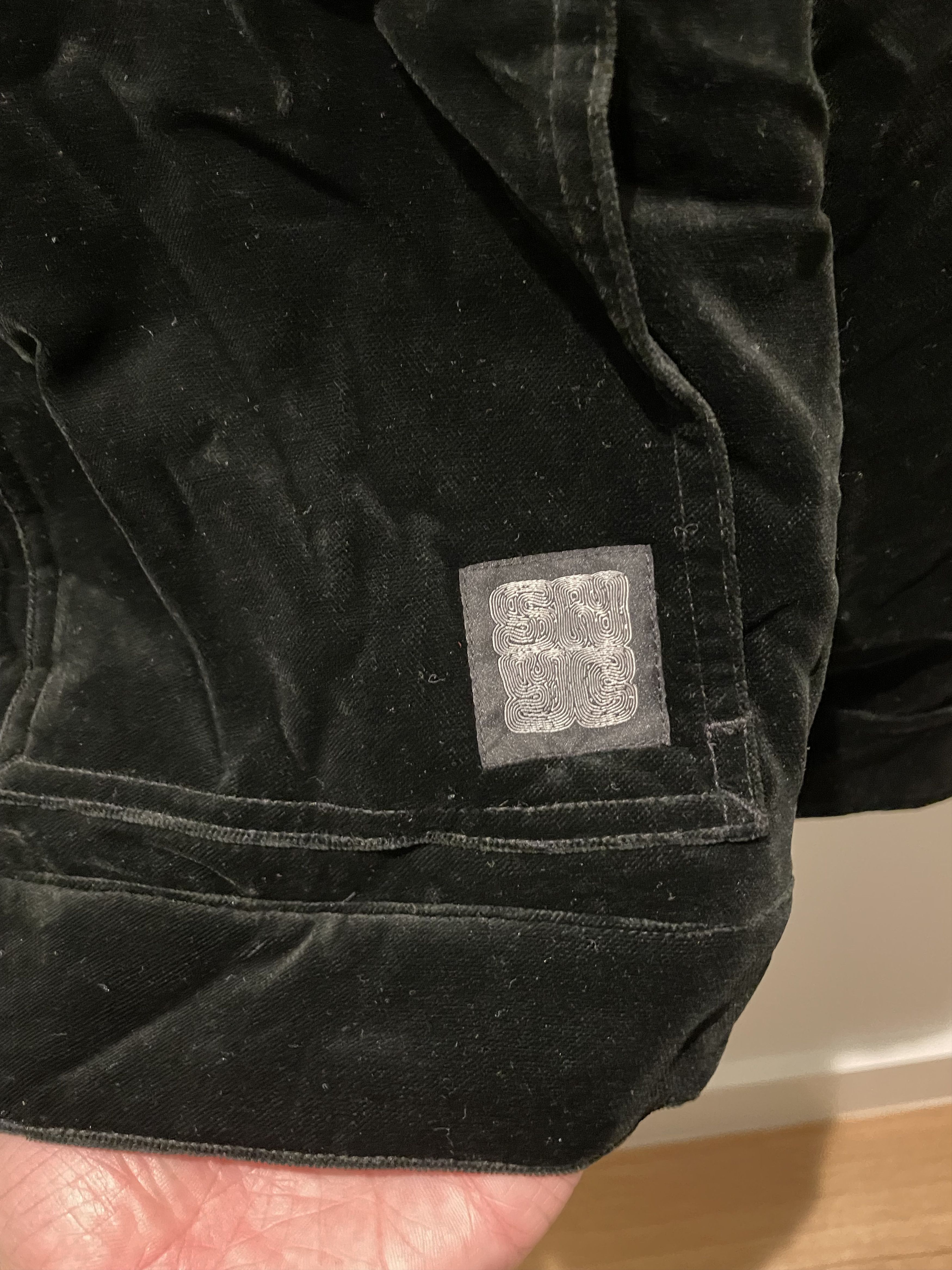 Saturdays NYC Harrison Velvet Trucker Jacket - Black Size US M / EU 48-50 / 2 - 4 Thumbnail