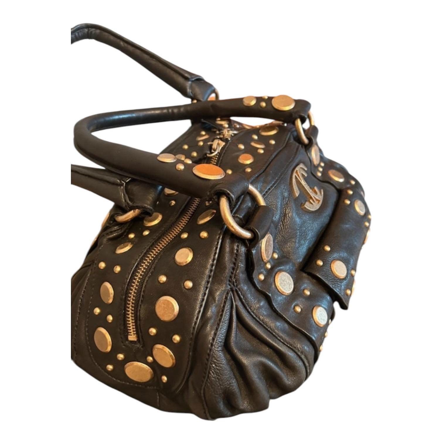 Roberto Cavalli The Cavalli Pleated Leather Shoulder Bag Size ONE SIZE - 7 Thumbnail