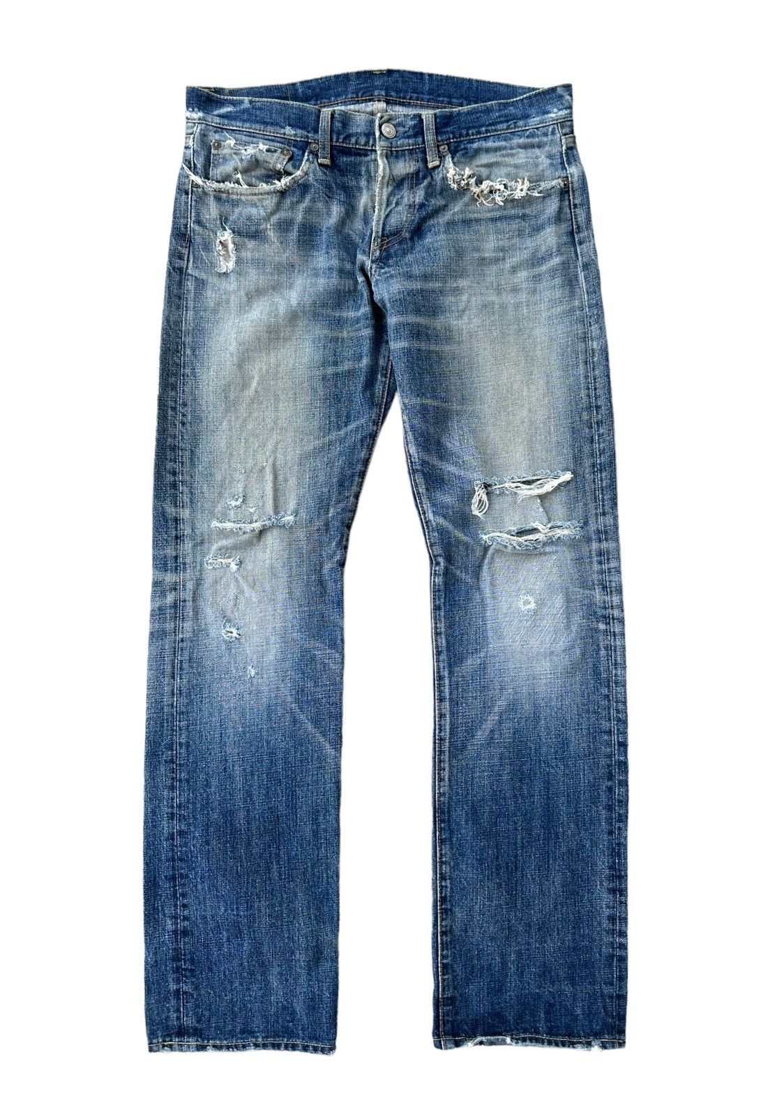 Eternal × Japanese Brand Vintage Eternal distressed denim jeans Size US 33 - 1 Thumbnail