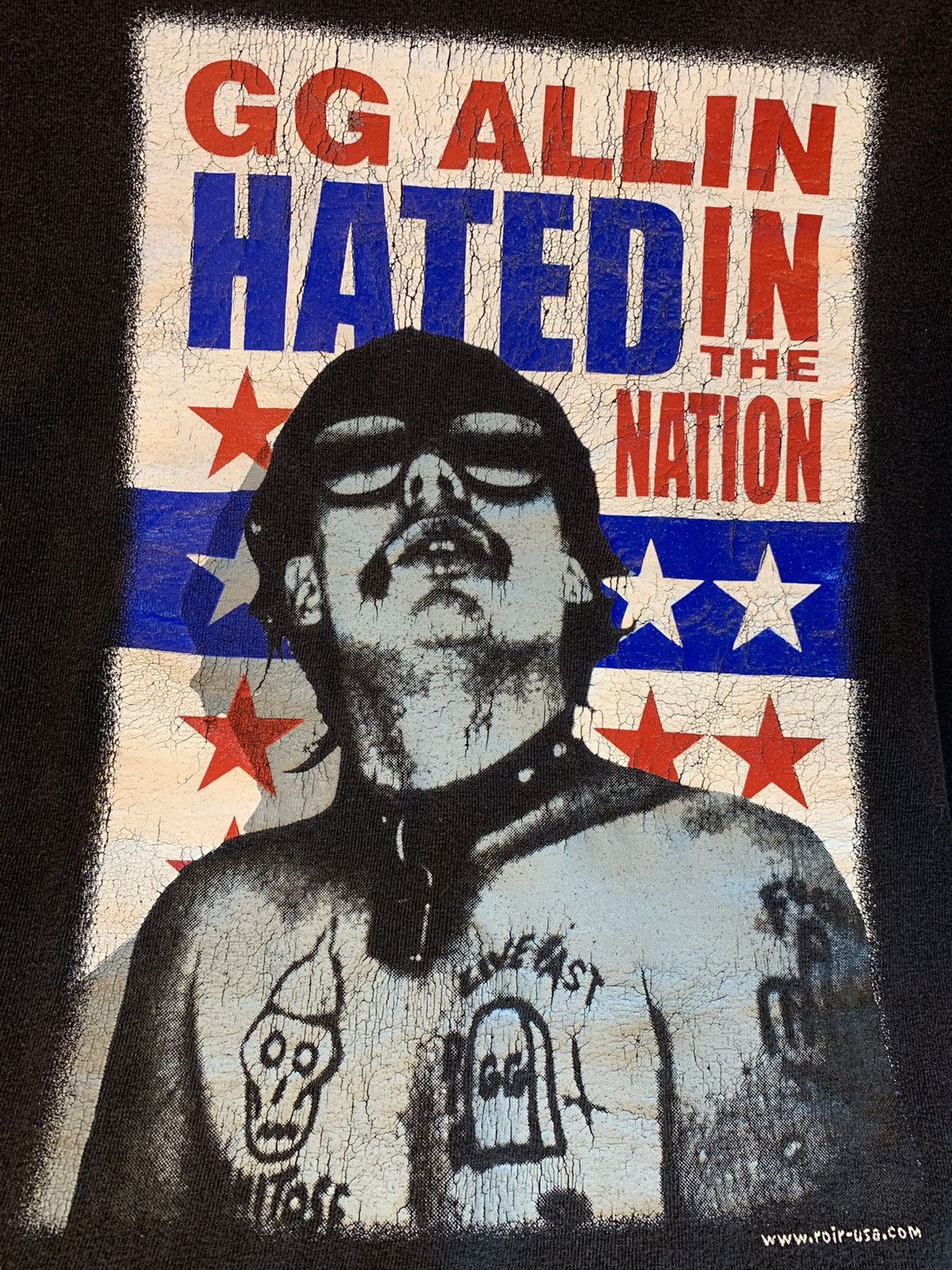Band Tees × Vintage *RARE* Vintage GG Allin Hated In The Nation Band Art T-Shirt Size US L / EU 52-54 / 3 - 3 Thumbnail