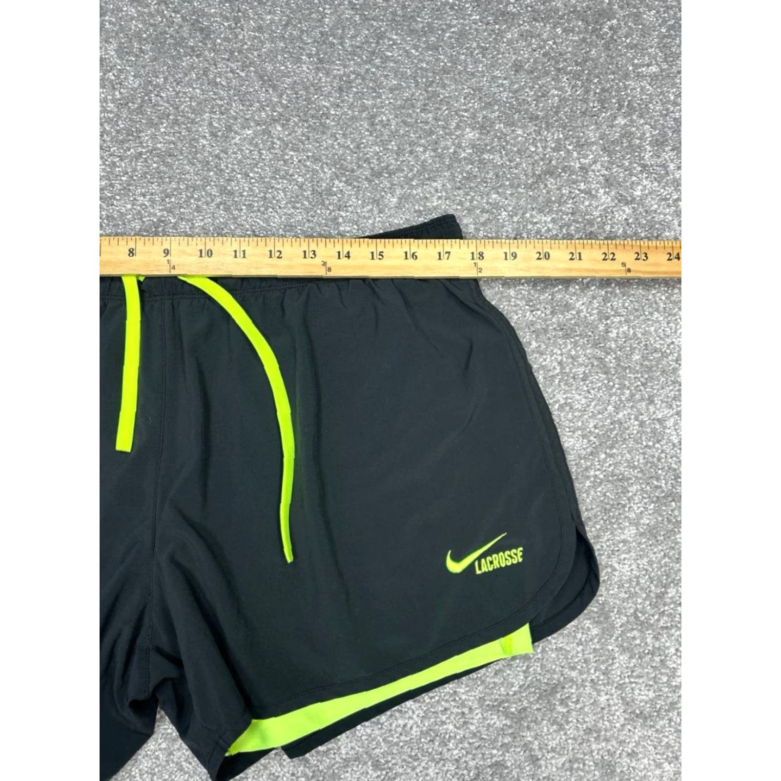 Nike Nike Running Shorts Womens XL Black Dri Fit Compression Liner Lacrosse Logo - Activewear, Nike Brand, Women, XL, Black, Running & Gym, 90s? Size 40" / US 18 - 7 Thumbnail