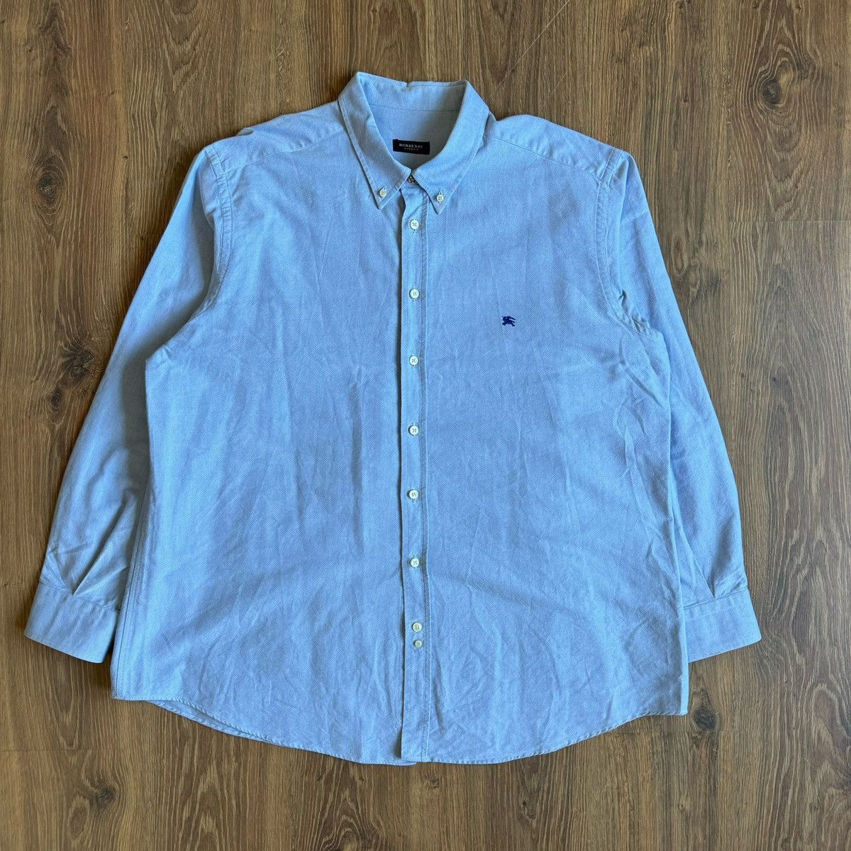 Burberry Burberry London Blue Button-Up Dress Shirt Men’s Size US XXL / EU 58 / 5 - 1 Thumbnail