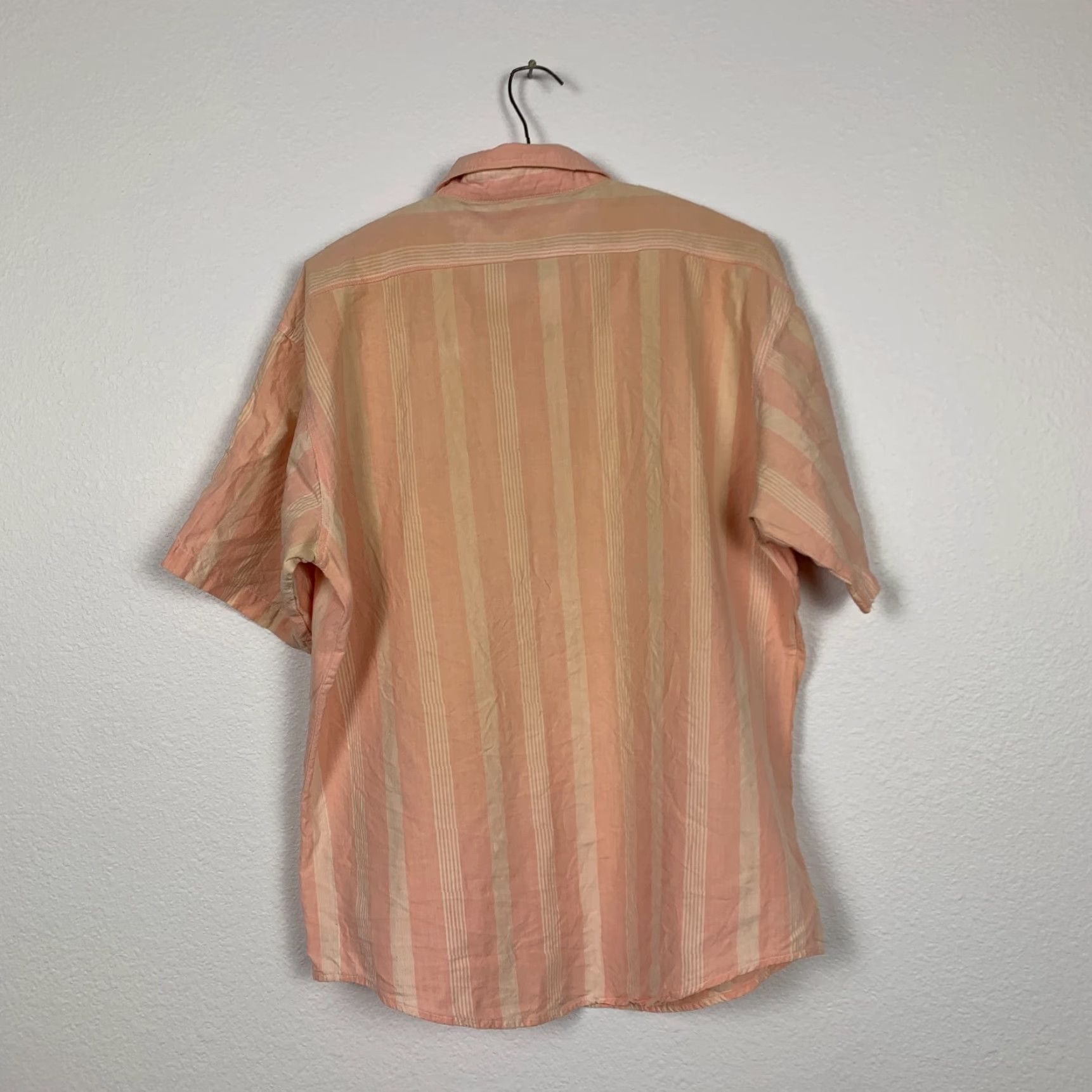 Vintage VINTAGE Campus Shirt Men Large Orange Striped Short Sleeve Button-Up 80s Grunge Size US L / EU 52-54 / 3 - 6 Thumbnail