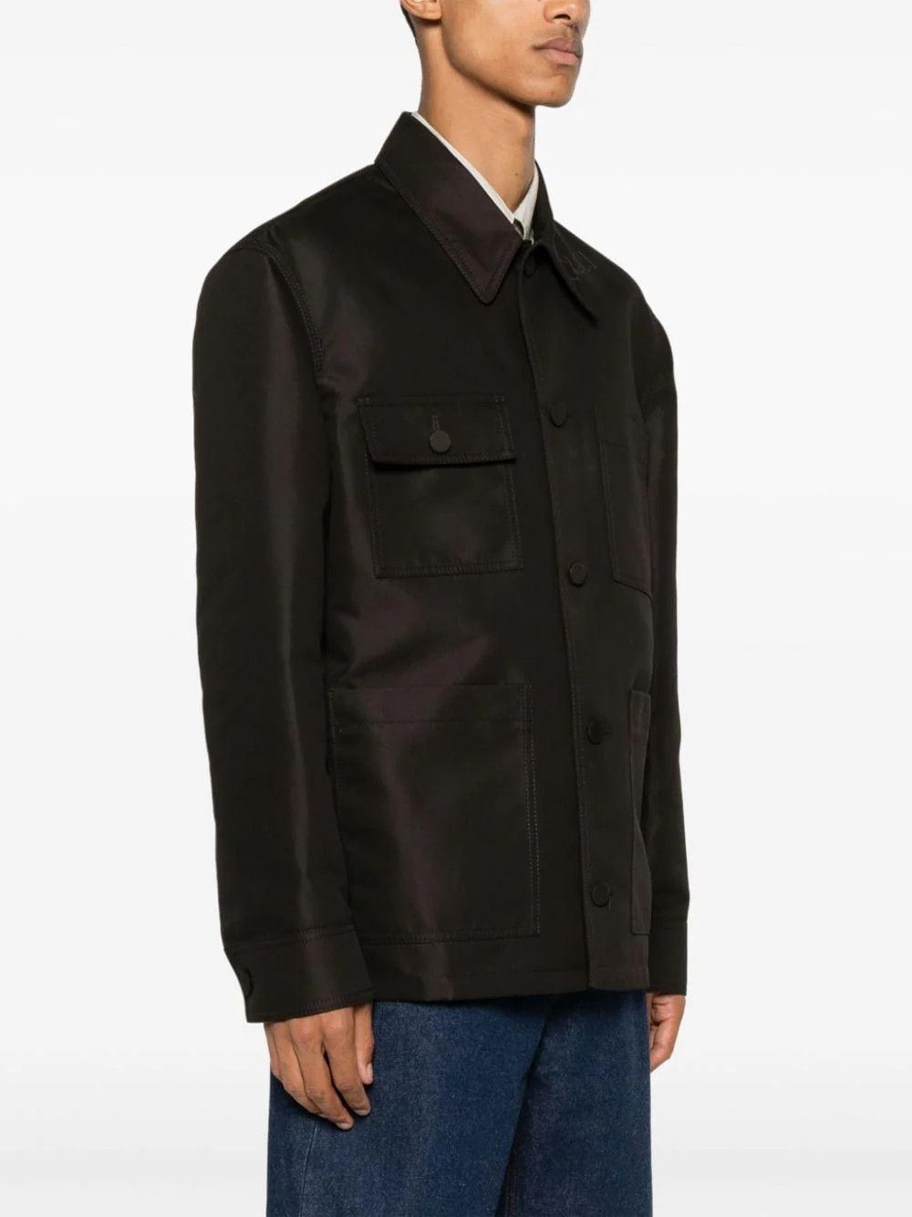 Gucci o1loc1c0226 793549 Technical Cotton Jacket in Brown Size US XL / EU 56 / 4 - 3 Thumbnail