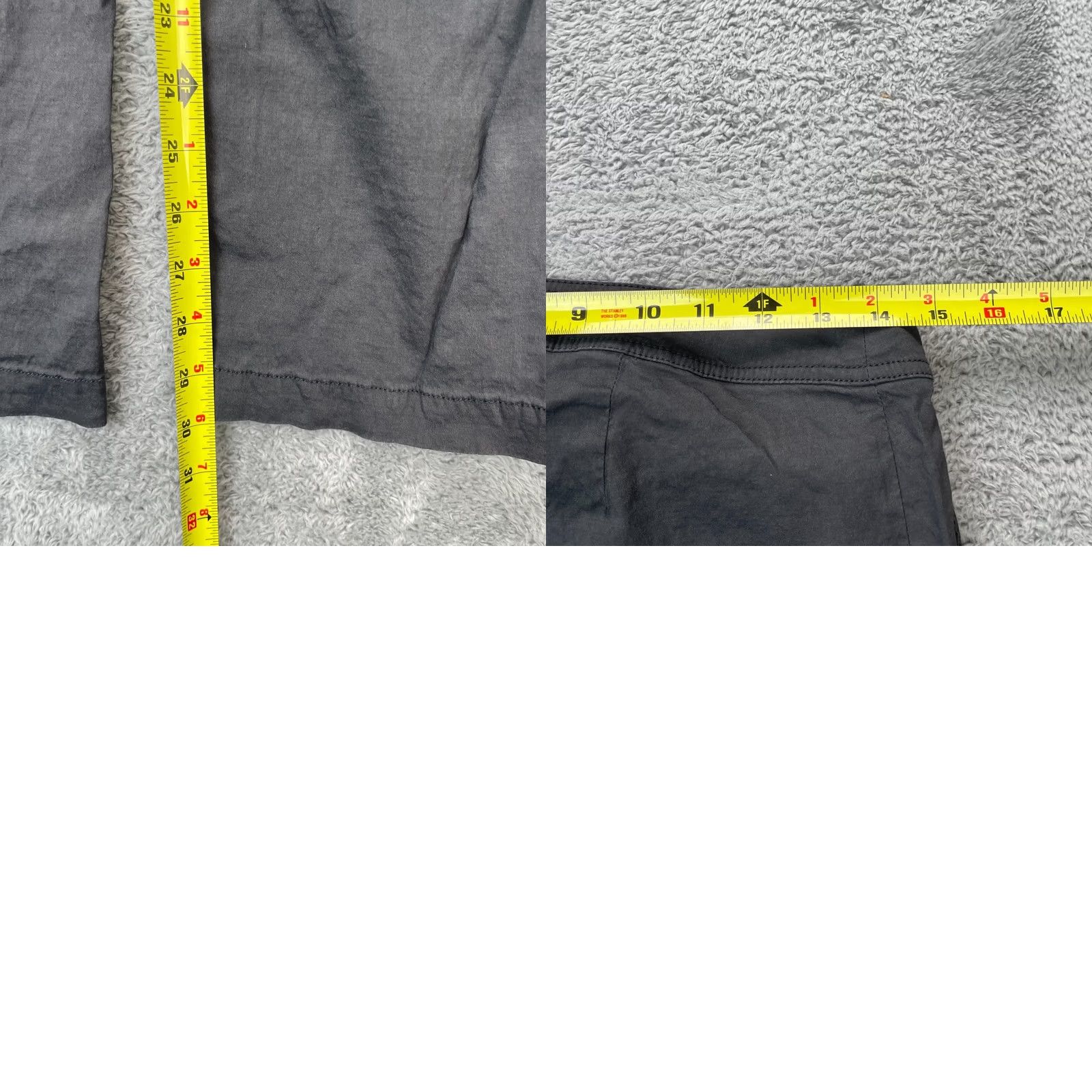 Eileen Fisher Eileen Fisher Pants Womens 6 Black Viscose Spandex Linen Straight Leg Casual Dressy City 30 in Inseam Mens? Size 28" / US 6 / IT 42 - 8 Thumbnail
