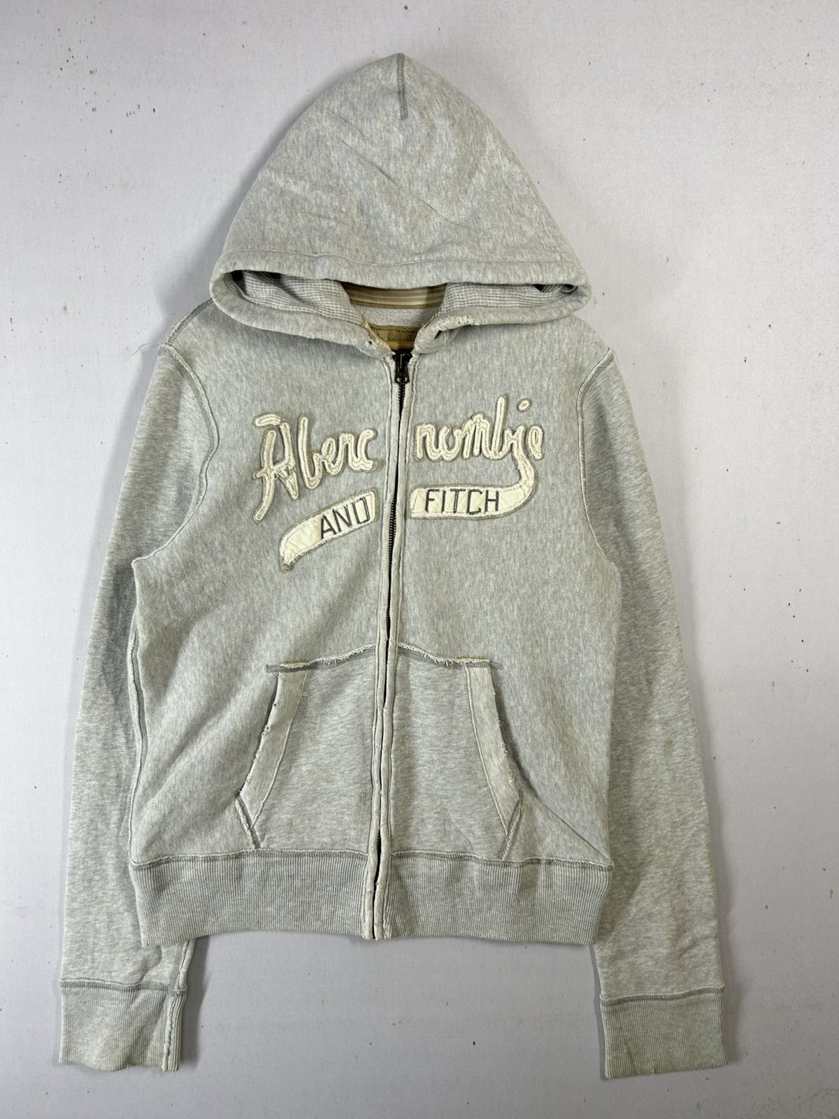 Abercrombie & Fitch Vintage Rare Abercrombie & Fitch Spellout Hoodie Size US M / EU 48-50 / 2 - 2 Thumbnail