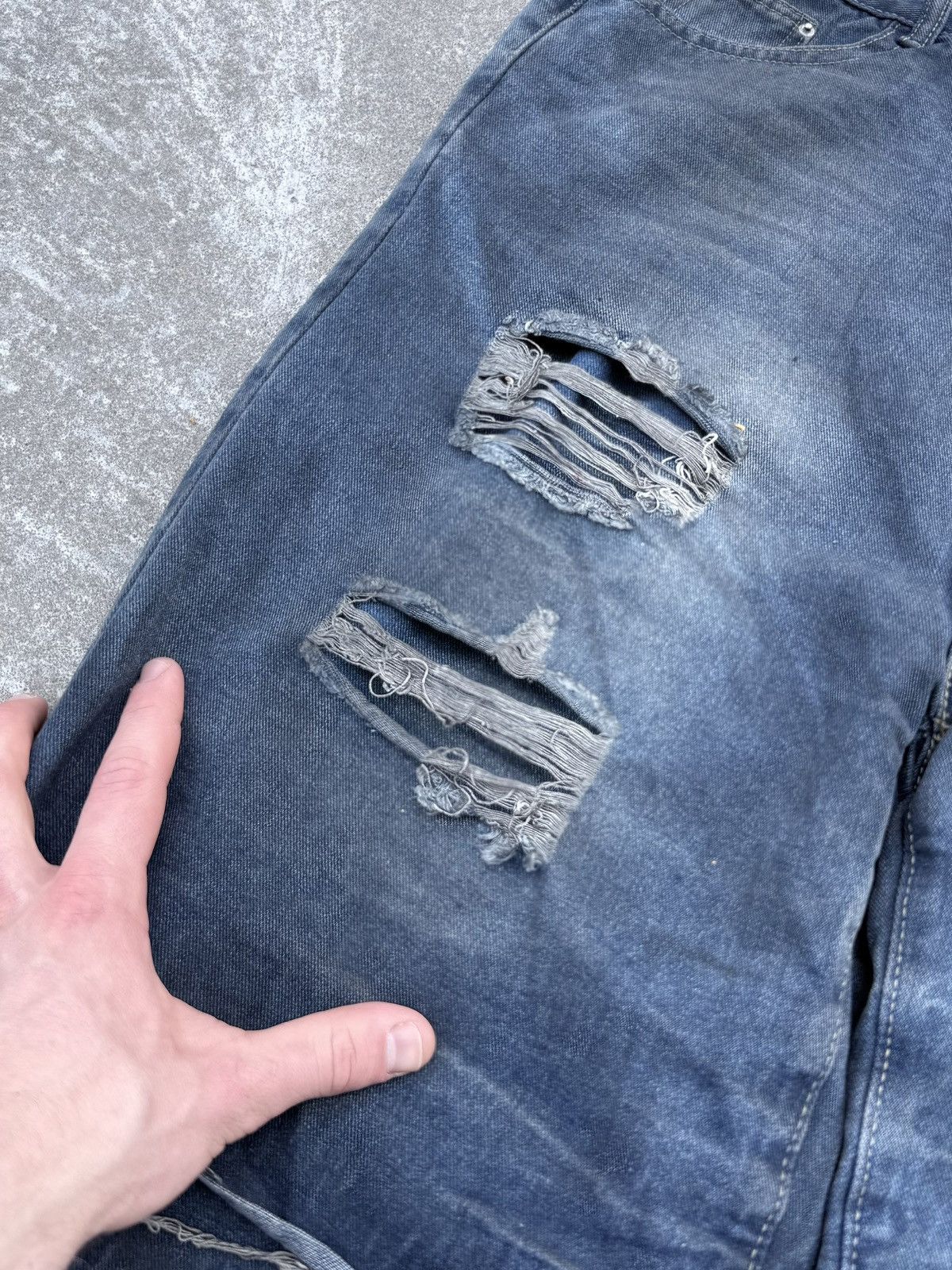 Other Vintage y2k streetwear swag track wide custom buggy jeans Size US 34 / EU 50 - 7 Thumbnail