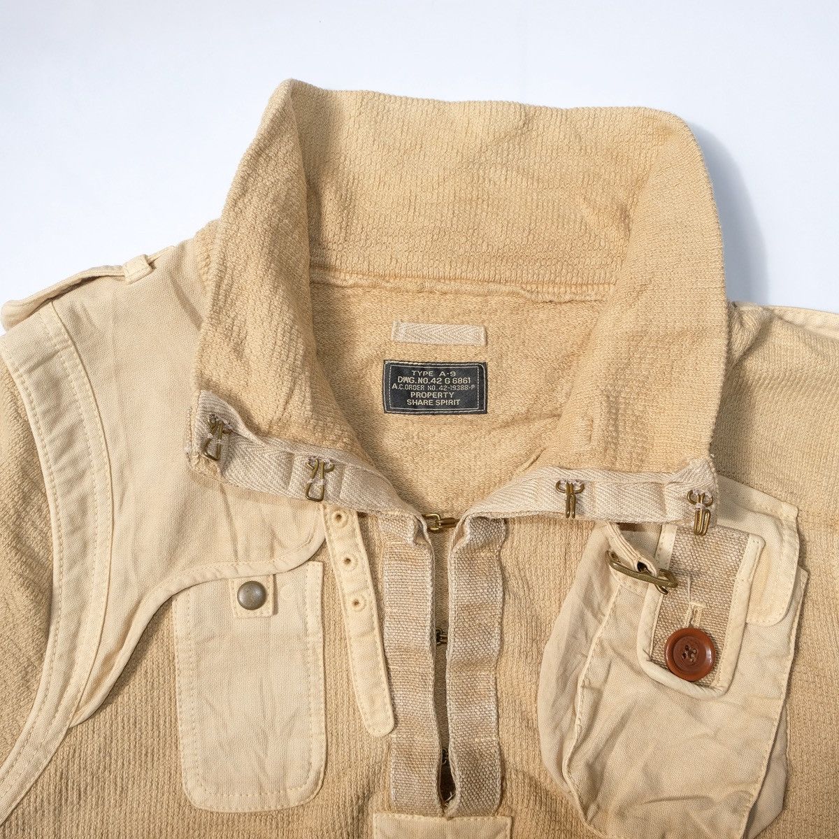 Share Spirit Homme Share Spirite SS00 type a-9 military jacket (rare) Size US L / EU 52-54 / 3 - 2 Thumbnail