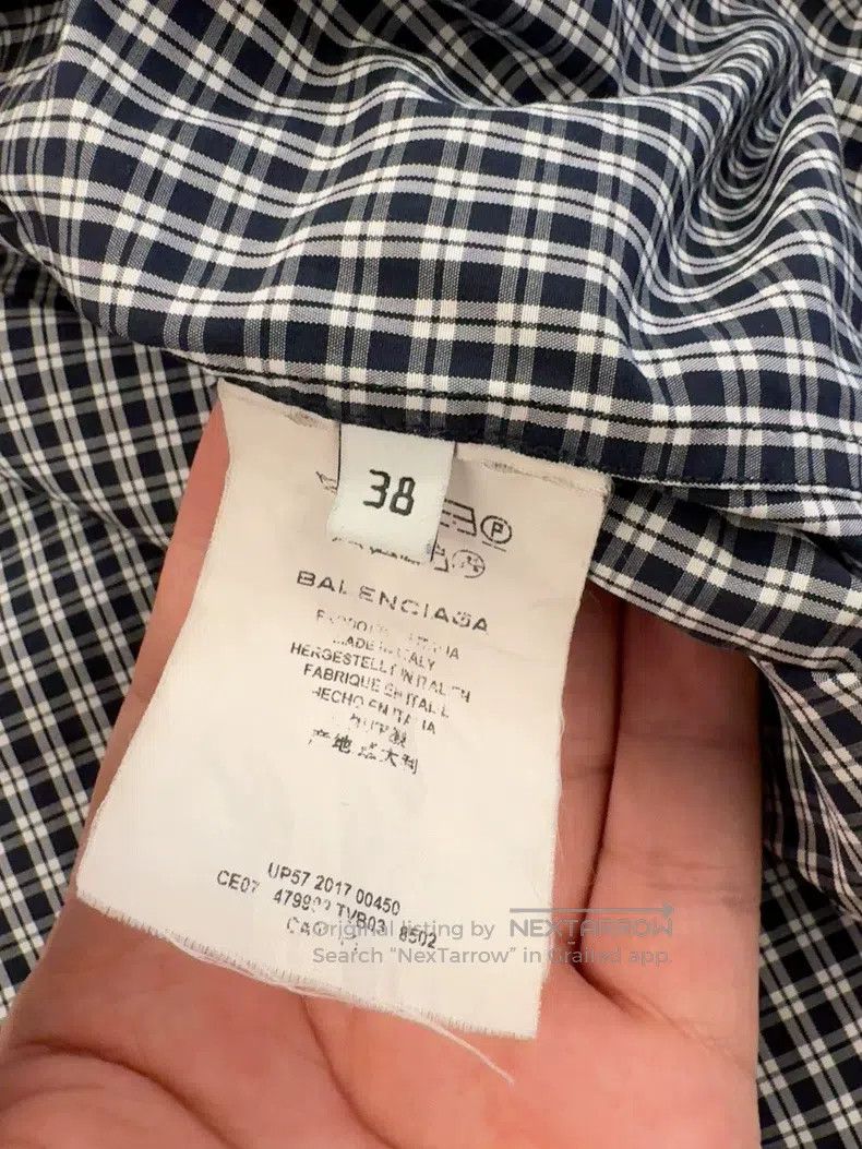 Balenciaga Balenciaga Plaid Shirt Size XS / US 0-2 / IT 36-38 - 3 Thumbnail