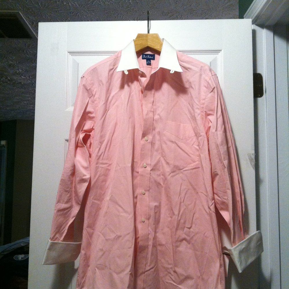 Paul Fredrick PAUL FREDRICK MEN'S 100%COTTON DRESS SHIRT SIZE:16.5/33 Size US L / EU 52-54 / 3 - 3 Thumbnail