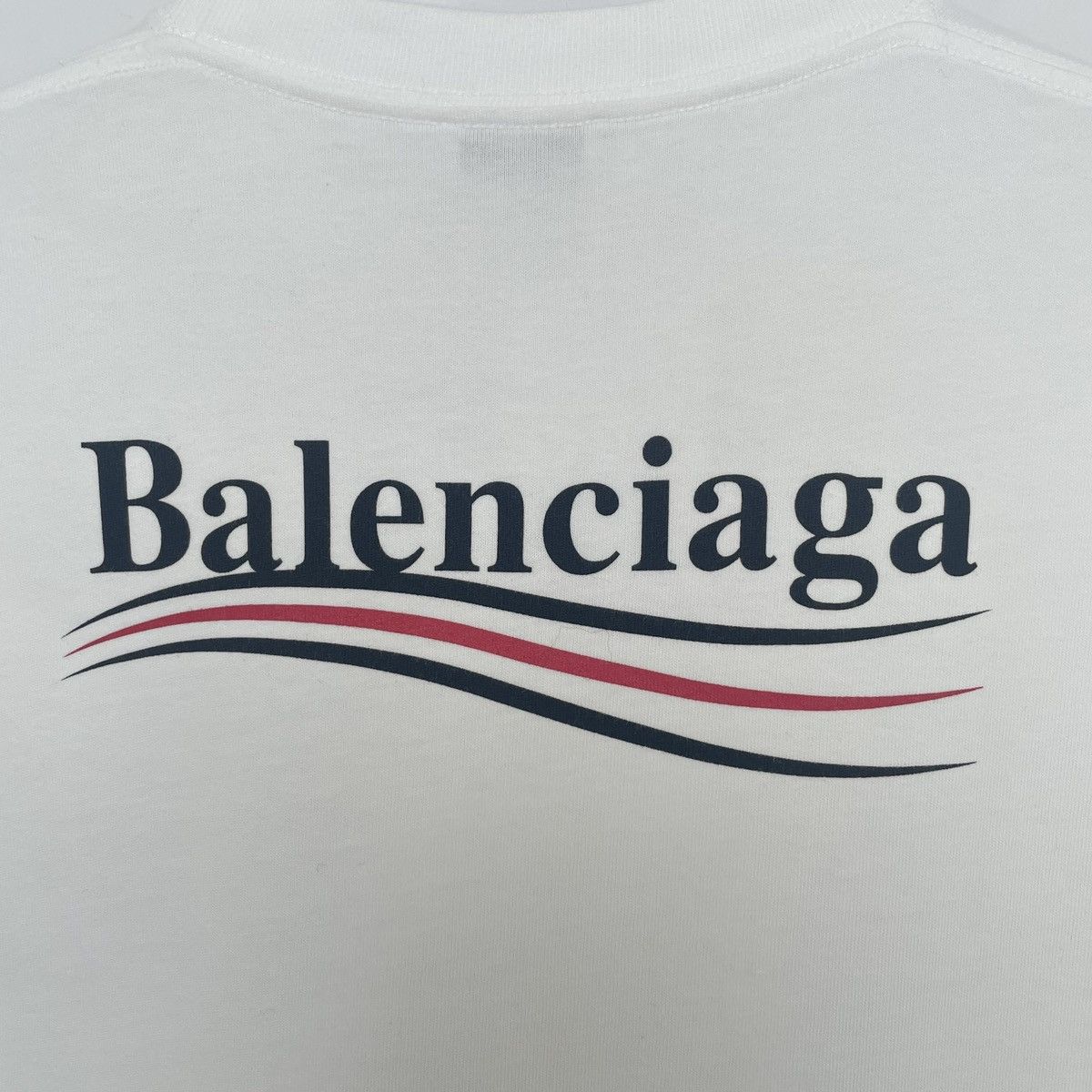 Balenciaga Balenciaga White Printed Logo T-Shirt K26WX Size S / US 4 / IT 40 - 6 Thumbnail