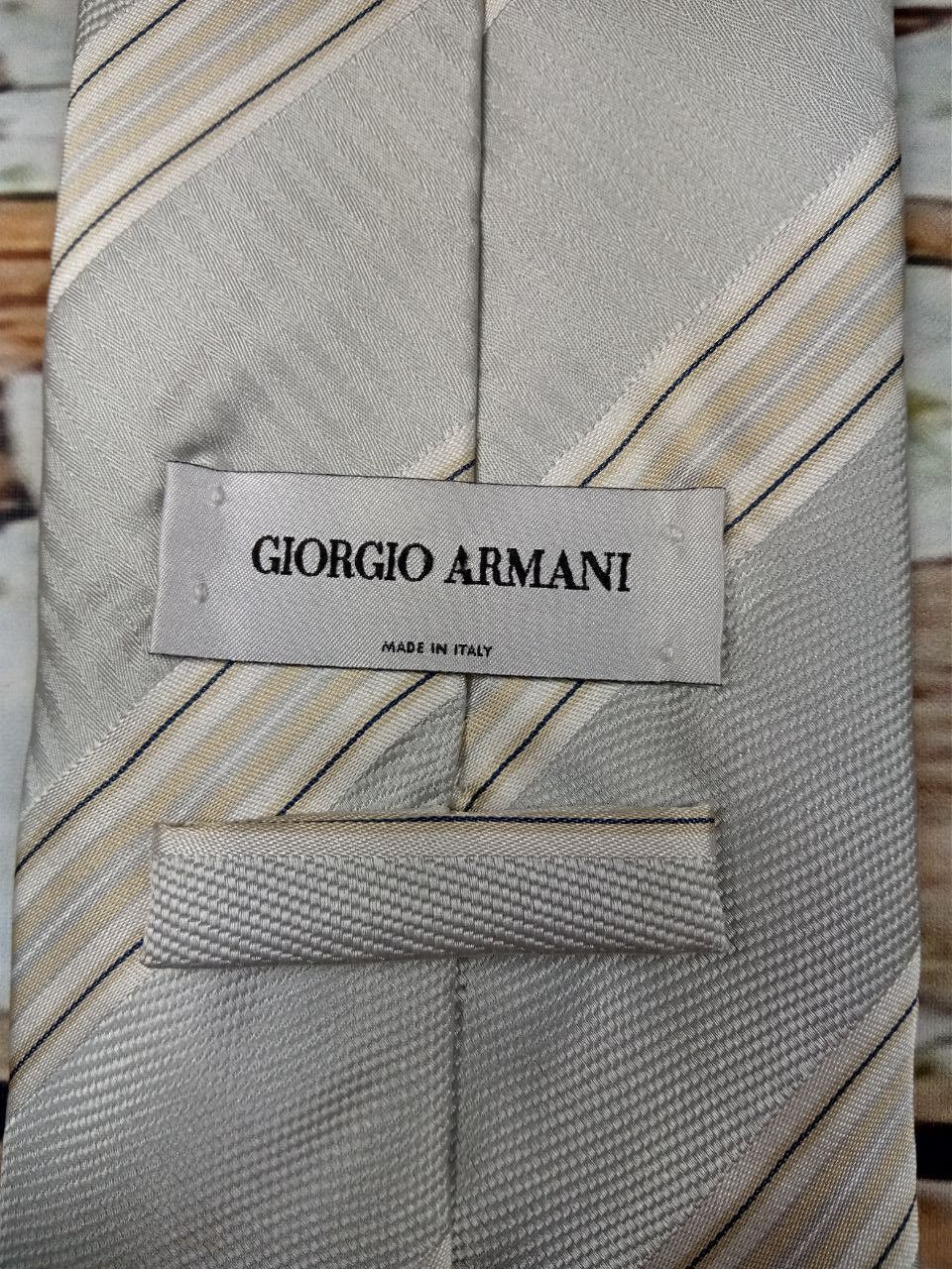 Giorgio Armani Giorgio Armani Silk Tie Made in Italy Size ONE SIZE - 3 Thumbnail