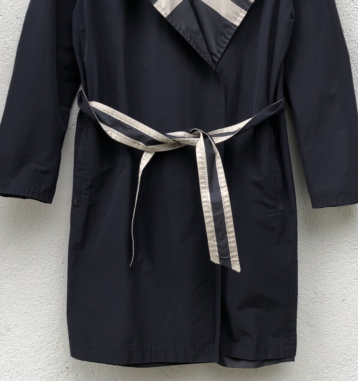 Max Mara MaxMara / Reversible Nylon Coat, Navy, Dark Blue Jacket Size S / US 4 / IT 40 - 4 Thumbnail
