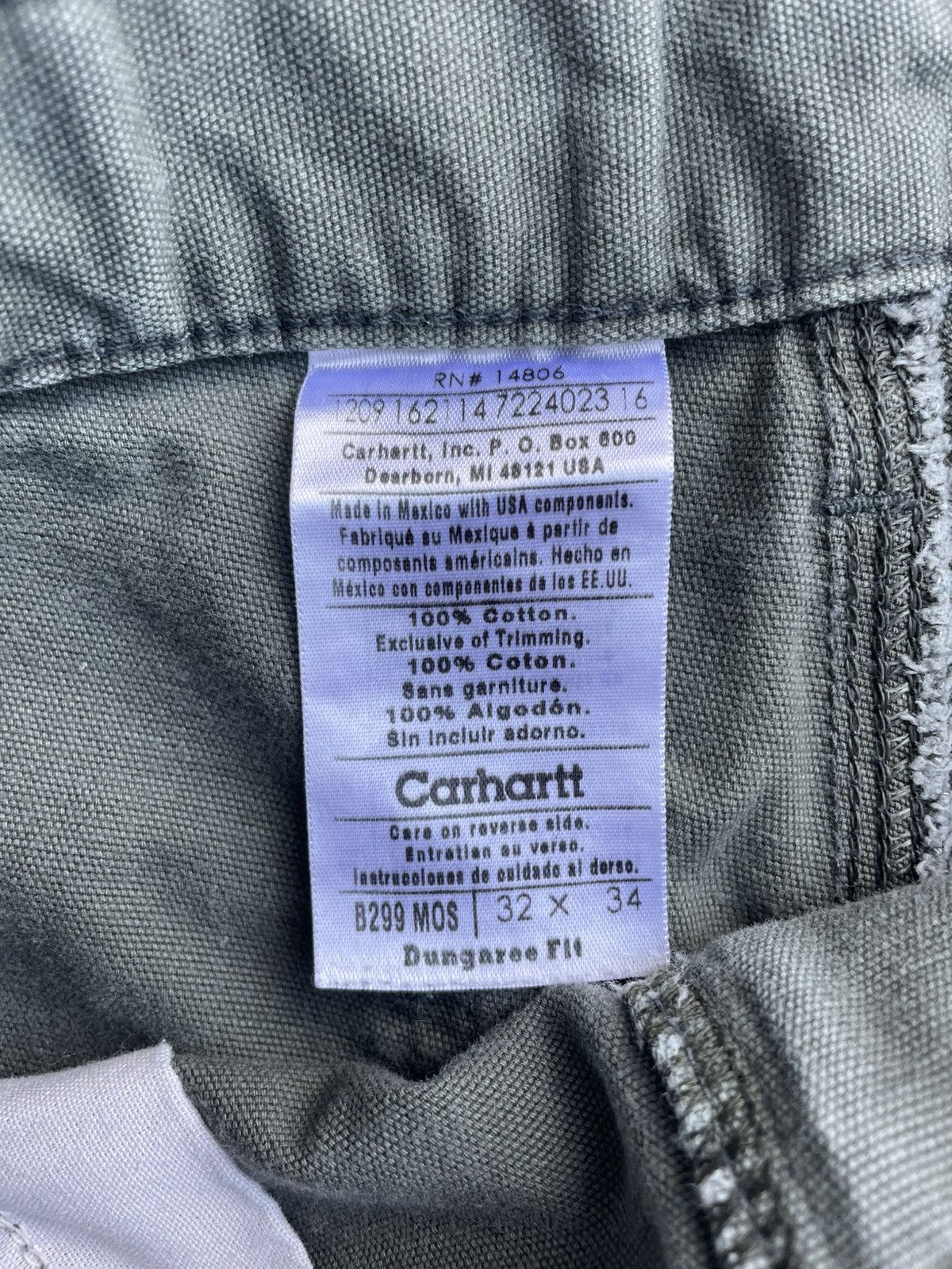 Carhartt Carharrt Dungaree Fit Pants Size US 32 / EU 48 - 3 Thumbnail