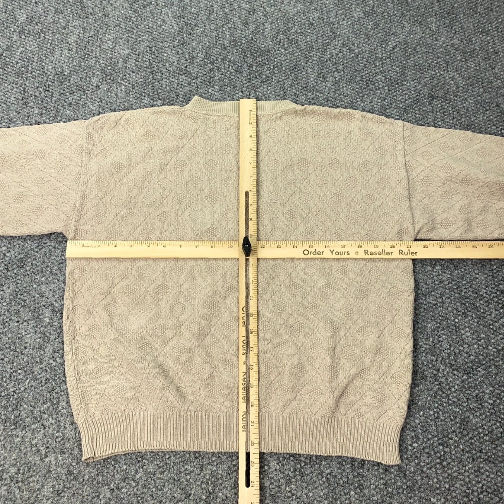 Talbots Talbots Sweater Women Medium Beige Knit Crew Neck Pullover Cotton Fall Winter Shirt Size M / US 6-8 / IT 42-44 - 4 Thumbnail