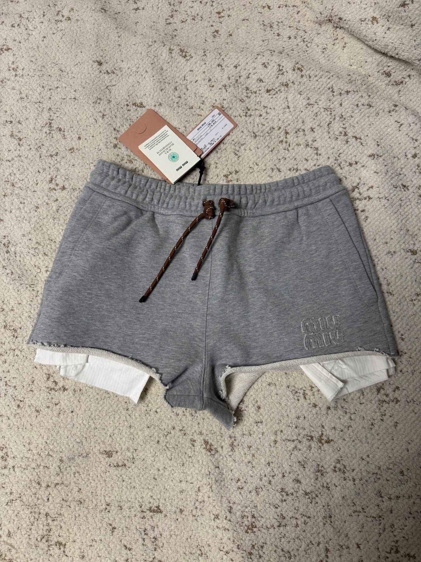 Miu Miu MIU MIU Gray Sweatshirt XS & Shorts 38 Set New Size XS / US 0-2 / IT 36-38 - 5 Thumbnail