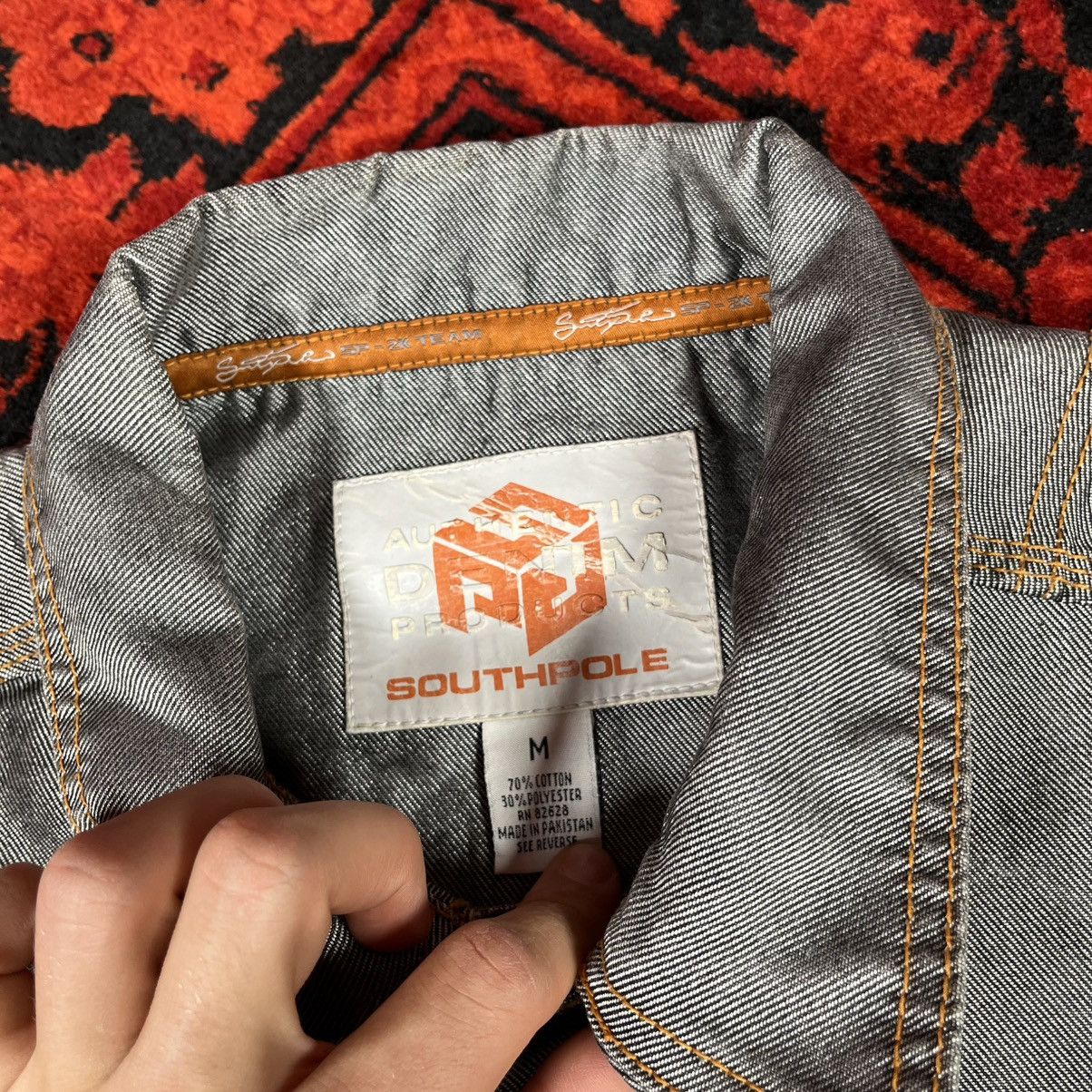 Southpole Vintage 90s Y2K Reflective Chrome South Pole Denim Jacket Size US M / EU 48-50 / 2 - 10 Thumbnail