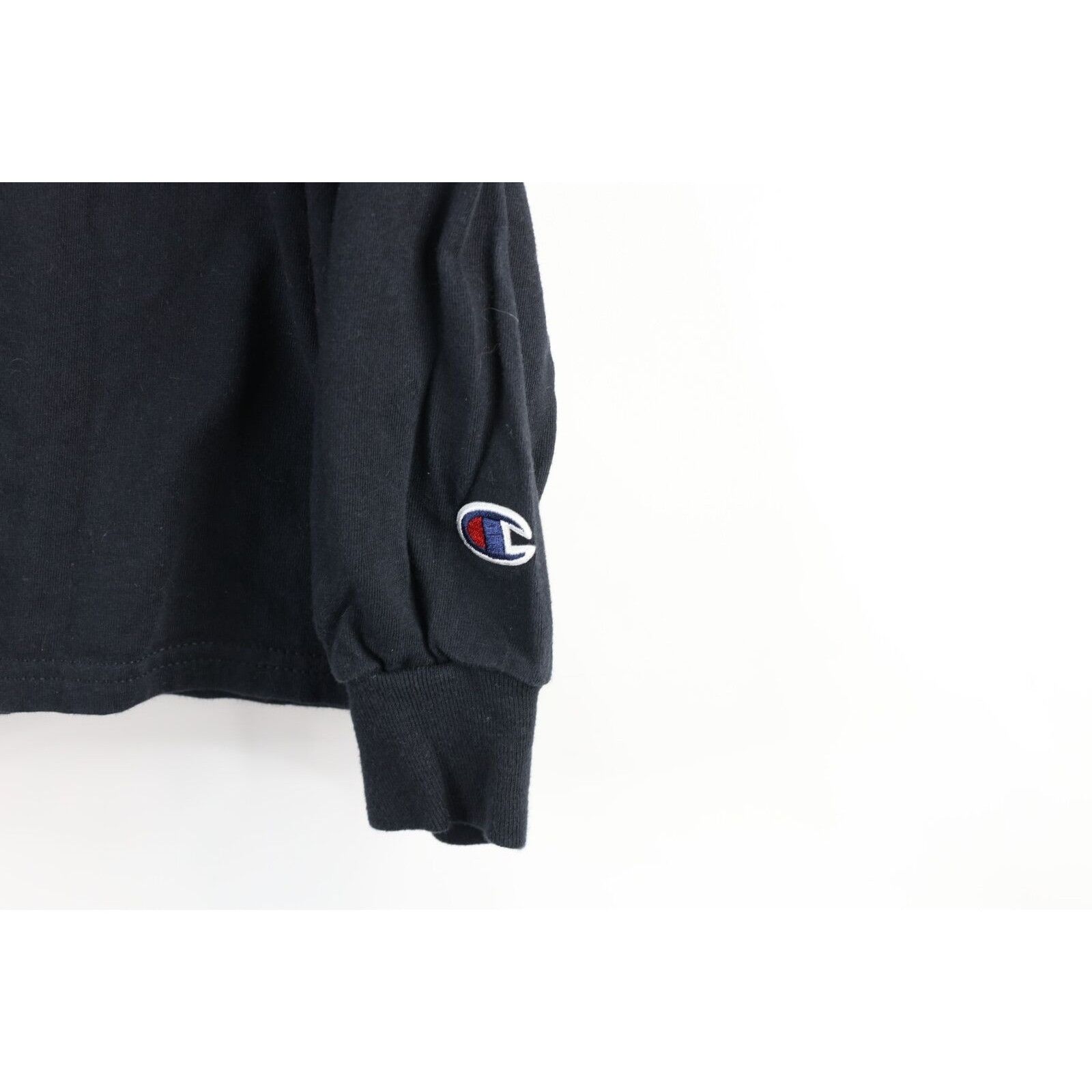 Champion × Vintage Vintage Champion Faded Long Sleeve T-Shirt Black Size US L / EU 52-54 / 3 - 5 Thumbnail