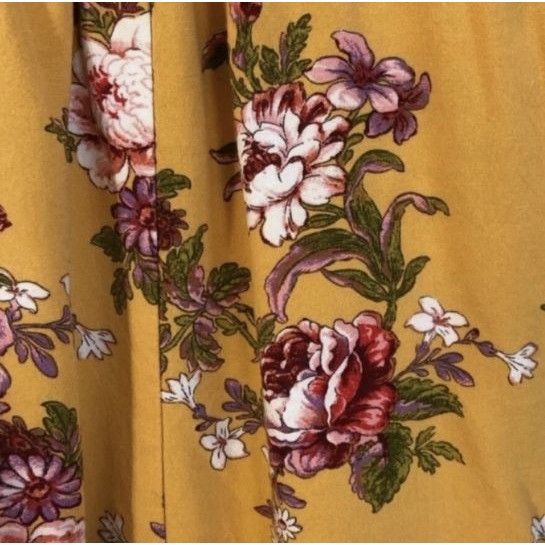 Other Yellow Floral Sleeveless Jumpsuit With Adjustable Straps & S Size XXL / US 16-18 / IT 52-54 - 8 Thumbnail