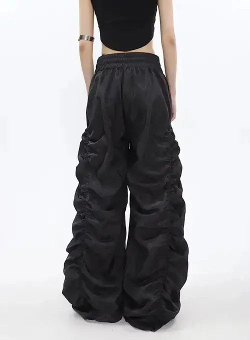 Jean Harajuku fashion ruched grunge pants Size US 30 / EU 46 - 4 Thumbnail