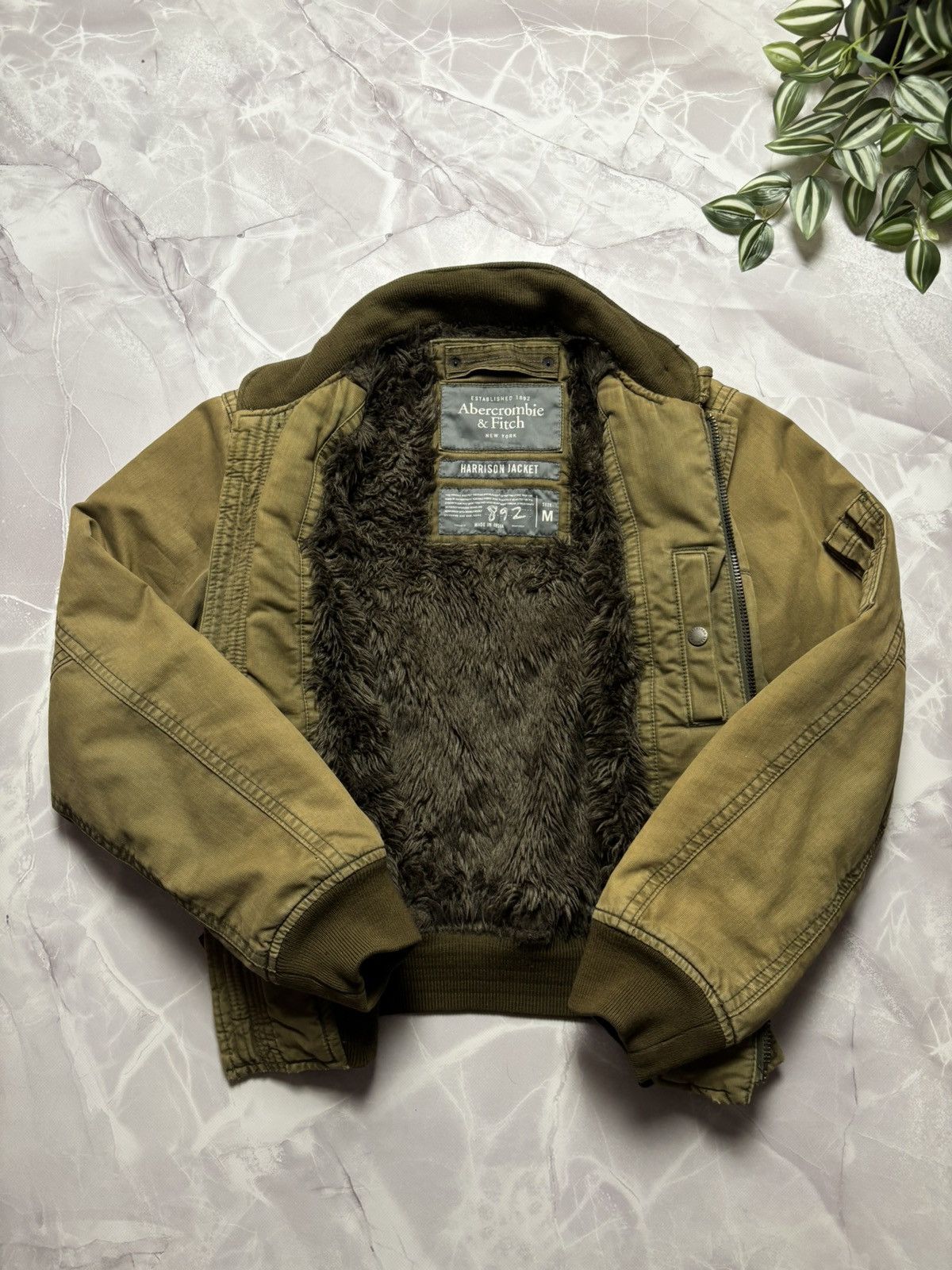 Abercrombie & Fitch Abercrombie & Fitch Harrison Jacket Faux Fur Lined Bomber M Size US M / EU 48-50 / 2 - 17 Thumbnail