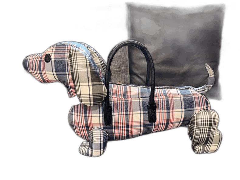 Thom Browne thom browne plaid dog-shaped handbag Size ONE SIZE - 1 Thumbnail