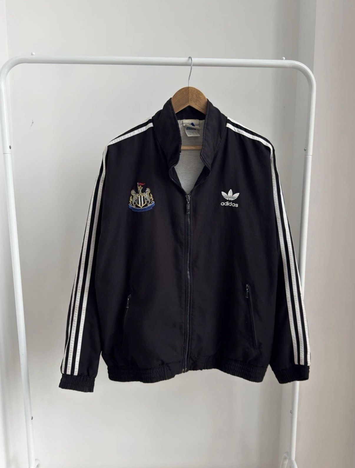 Adidas Vintage Newcastle United 90s Adidas Track Jacket Football Size US M / EU 48-50 / 2 - 1 Thumbnail