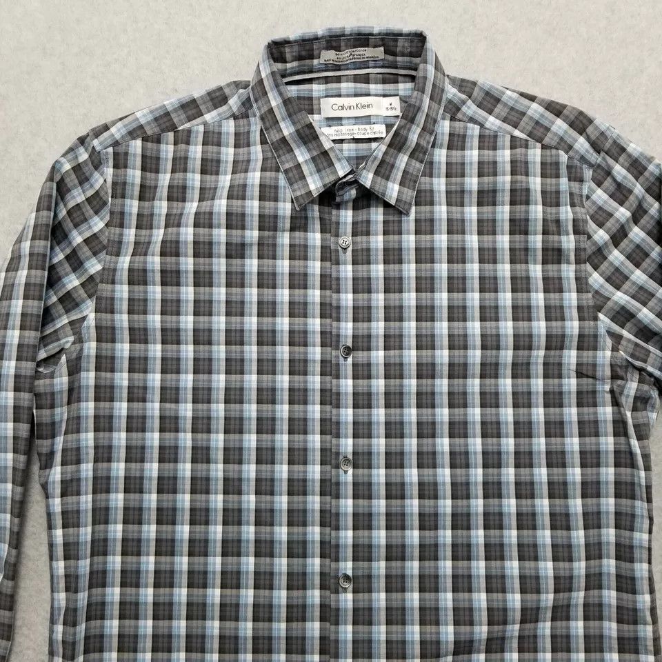 Calvin Klein Calvin Klein Shirt Mens Medium Plaid Button Down 15-15.5 Size US M / EU 48-50 / 2 - 1 Thumbnail