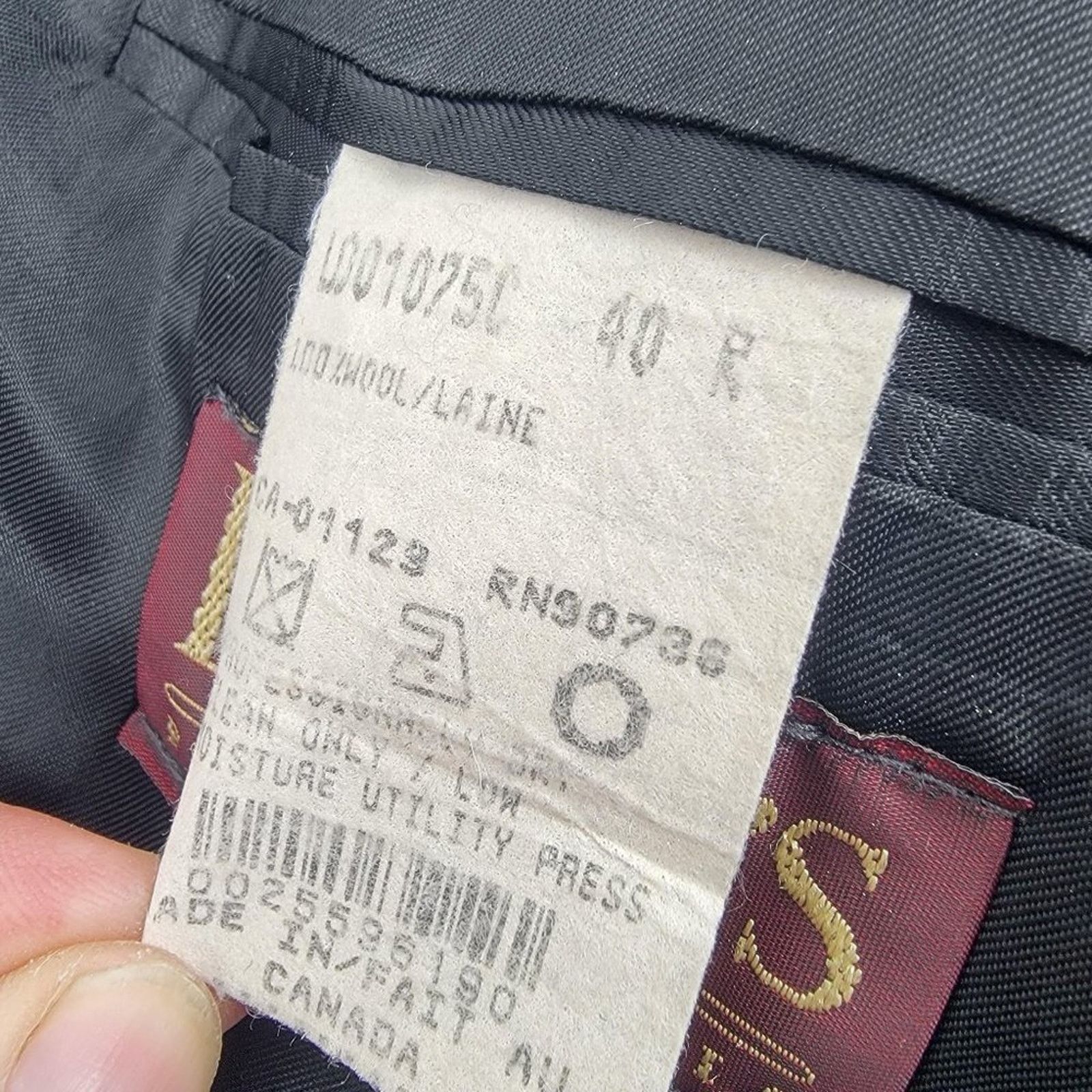 Vintage Ralph Ralph Lauren Virgin Wool Blazer Black Size 40R