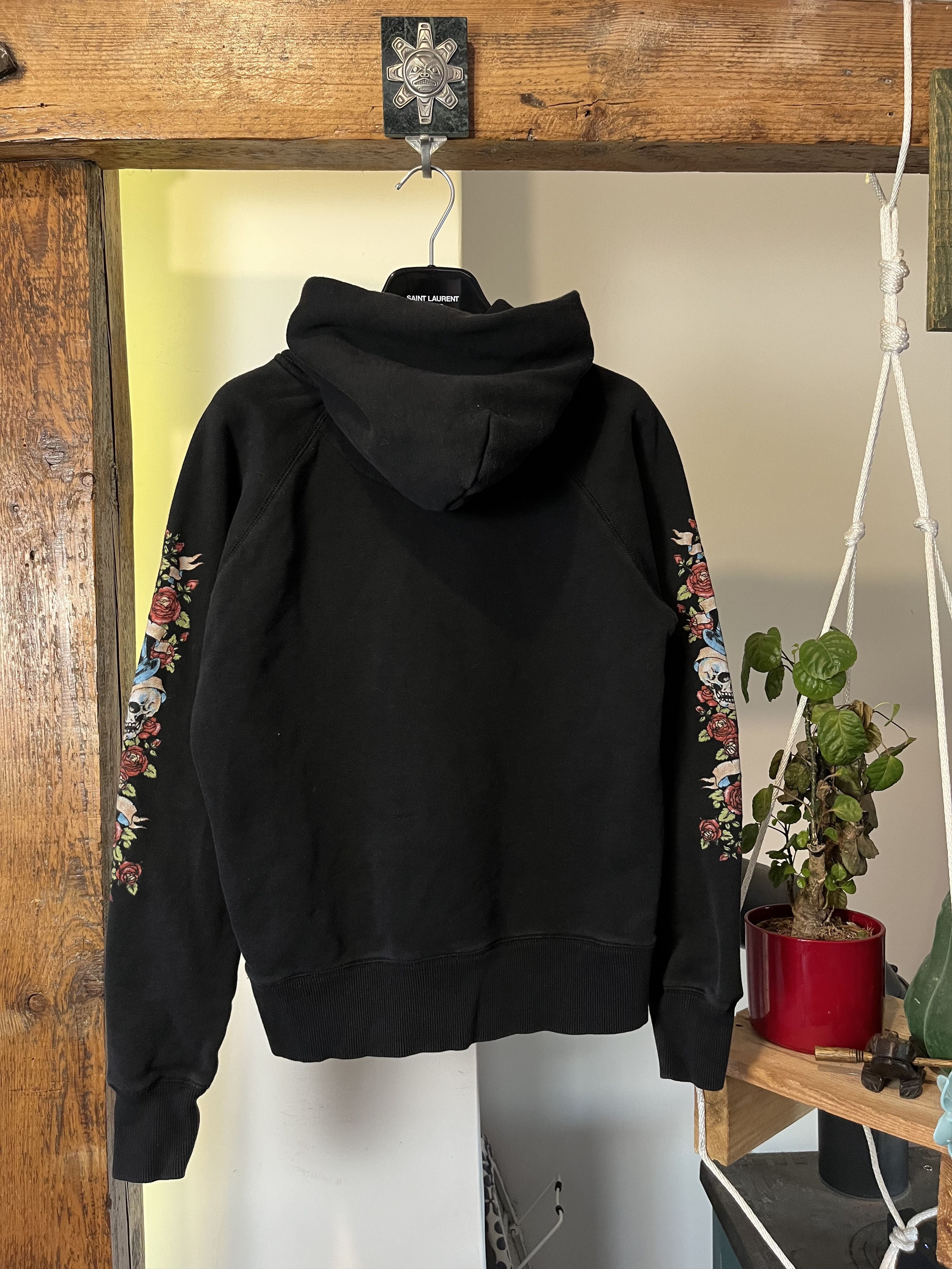 Christian Audigier × Ed Hardy × Vintage Vintage Ed Hardy Style Skull Rose Tattoo Hoodie Drip Size US S / EU 44-46 / 1 - 2 Thumbnail