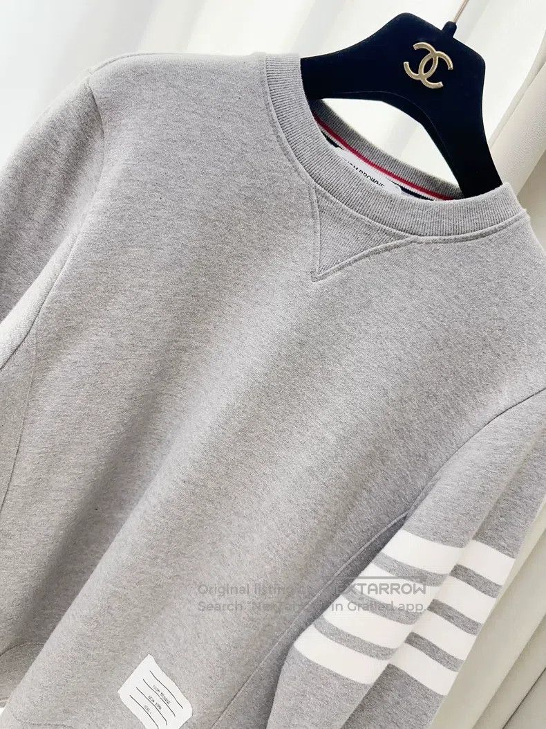 Thom Browne Thom Browne Round collar long sleeve hoodie Size US S / EU 44-46 / 1 - 2 Thumbnail