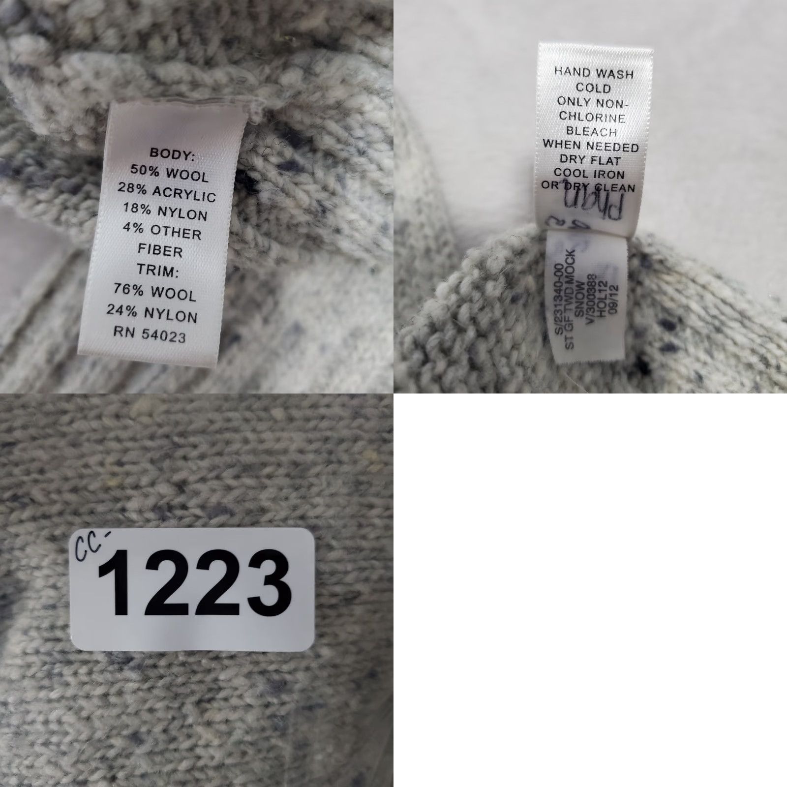 Banana Republic Banana Republic Men S Speckled Knit Sweater Gray Wool Blend Wooden Toggle Button Size US S / EU 44-46 / 1 - 8 Thumbnail