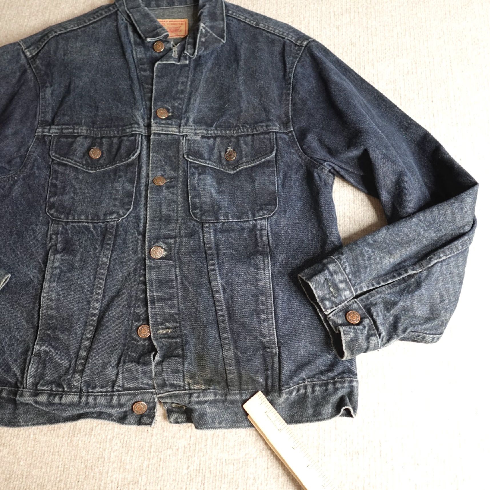 Gap VINTAGE Gap Jacket Denim Trucker M Blue USA Men Regular M Denim Jacket USA Theme Size US M / EU 48-50 / 2 - 4 Thumbnail