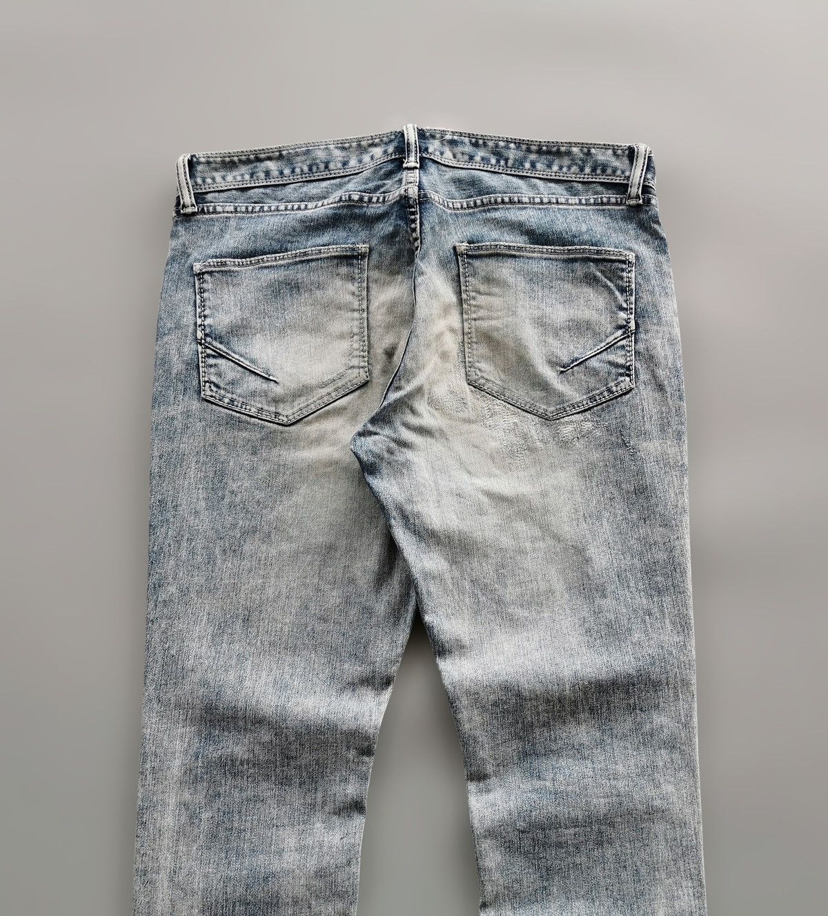 GOSTAR DE FUGA Go Star de Fuga Distressed Denim Jean Zipper Slit Hem Grunge Size US 33 - 3 Thumbnail