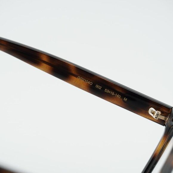 Gucci Gucci GG2104O 002 Eyeglasses Havana 53mm Square Frame Size ONE SIZE - 6 Thumbnail