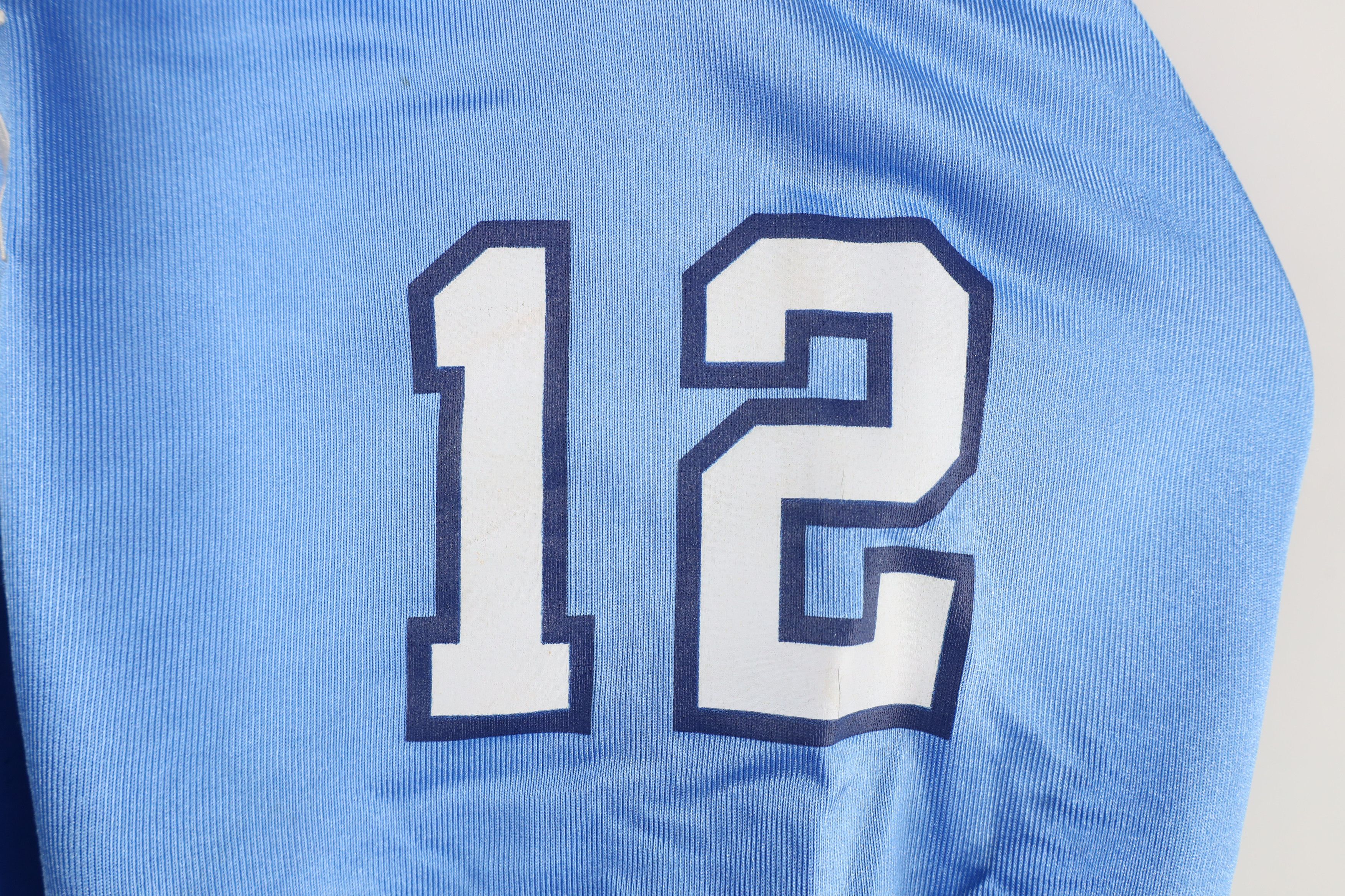 Nike × Vintage Vintage 90s Nike Distressed University of Football Jersey Size US L / EU 52-54 / 3 - 9 Thumbnail