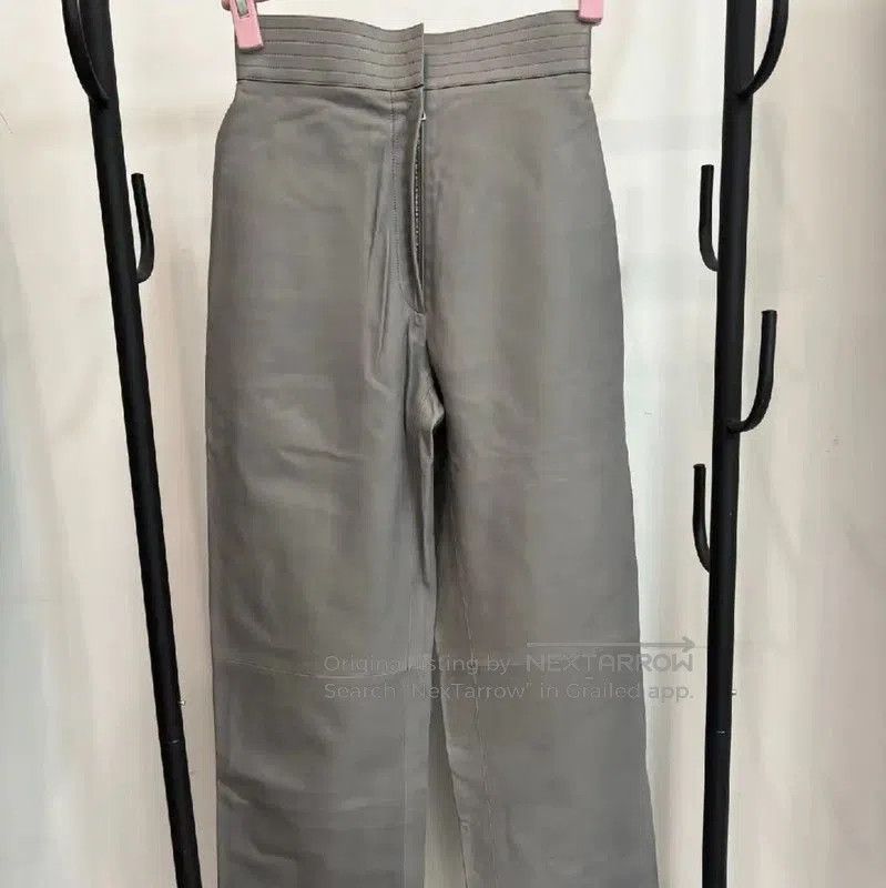 Versace Versace Women's Light Gray Leather Casual Pants . Size 23" - 1 Thumbnail