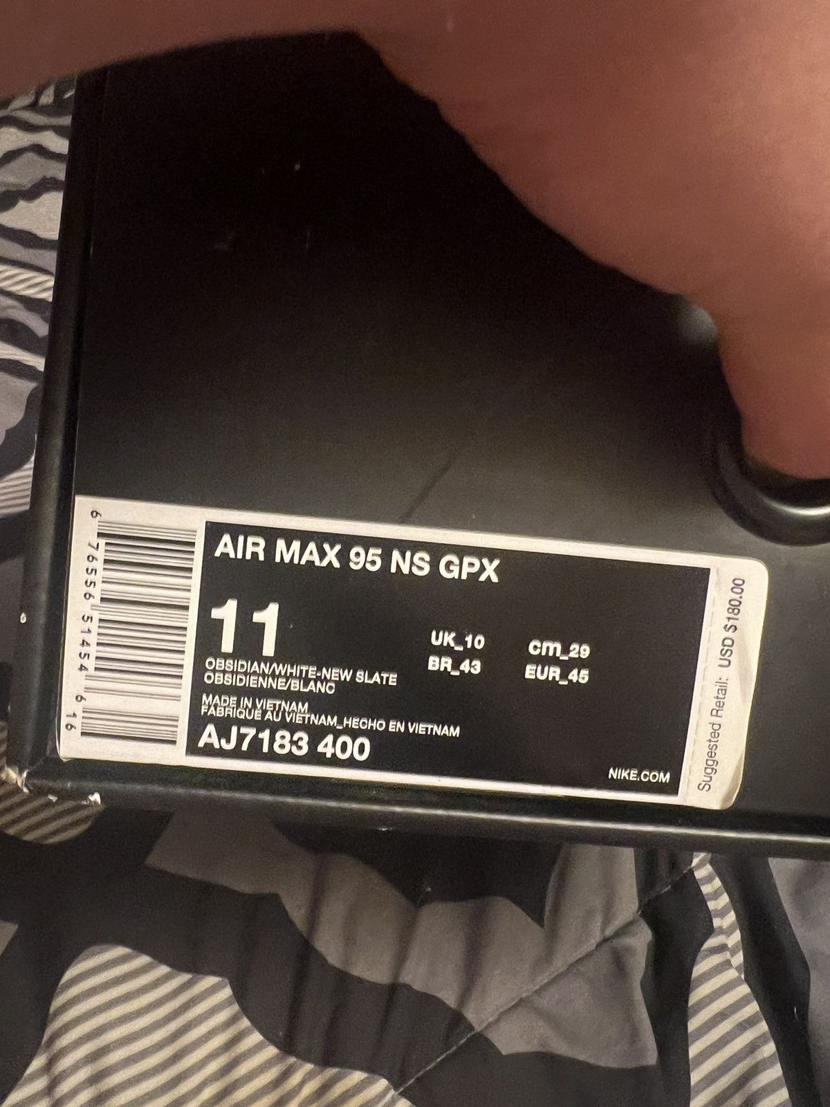 Nike Nike Air Max 95 NS GPX Big Logo Obsidian Blue Size 11 Size US 11 / EU 44 - 7 Thumbnail