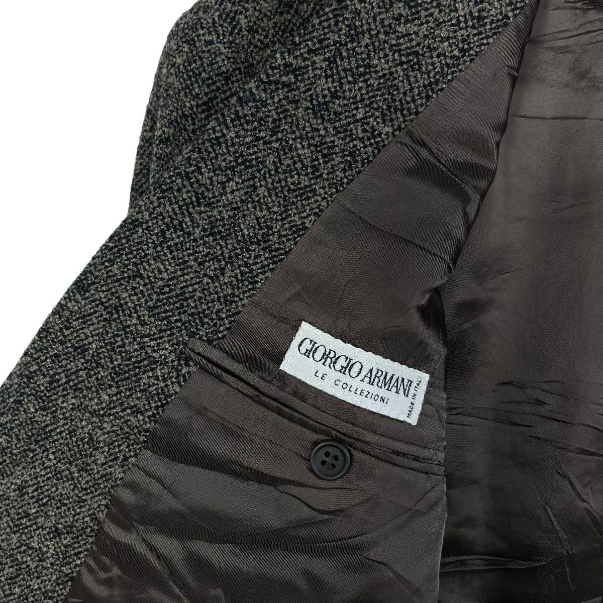 Giorgio Armani Vintage GIORGIO ARMANI Le Collezioni Wool Tweed Blazer Size 40R - 3 Thumbnail
