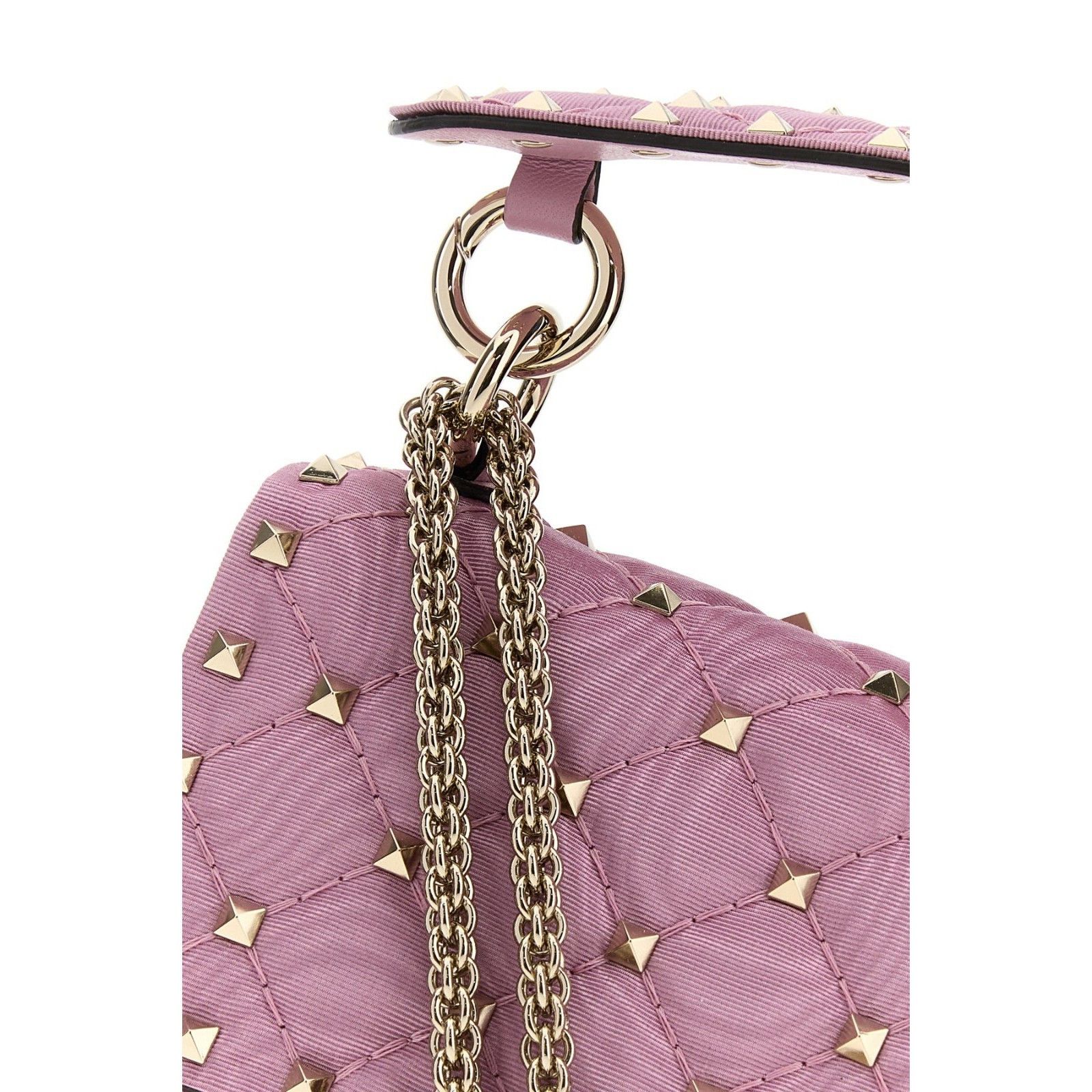 Valentino VALENTINO GARAVANI Rockstud Pink Top Handle Bag New Size ONE SIZE - 2 Thumbnail
